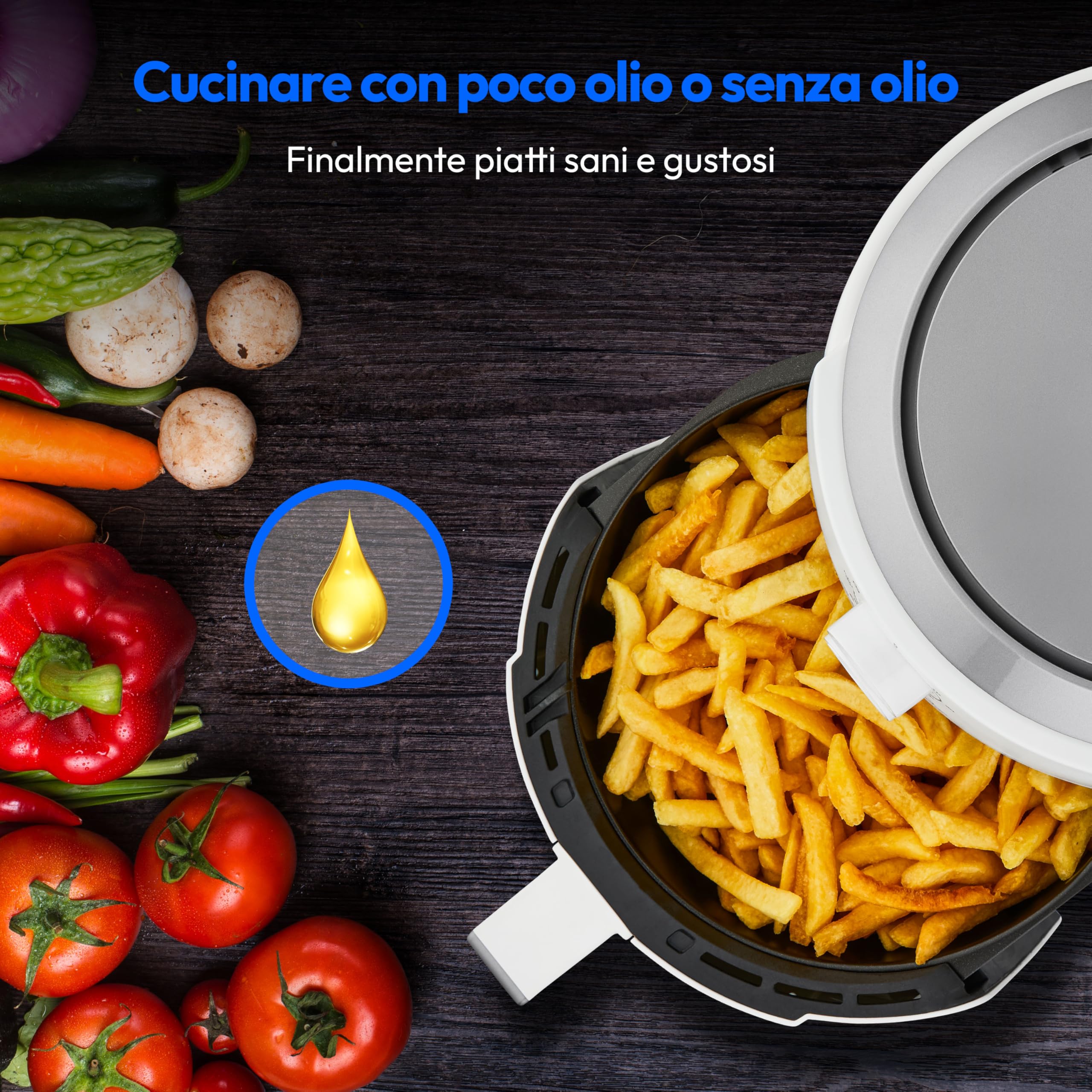 MEDION LIFE P30 L MD13020 friggitrice ad aria 4,7 litri senza olio