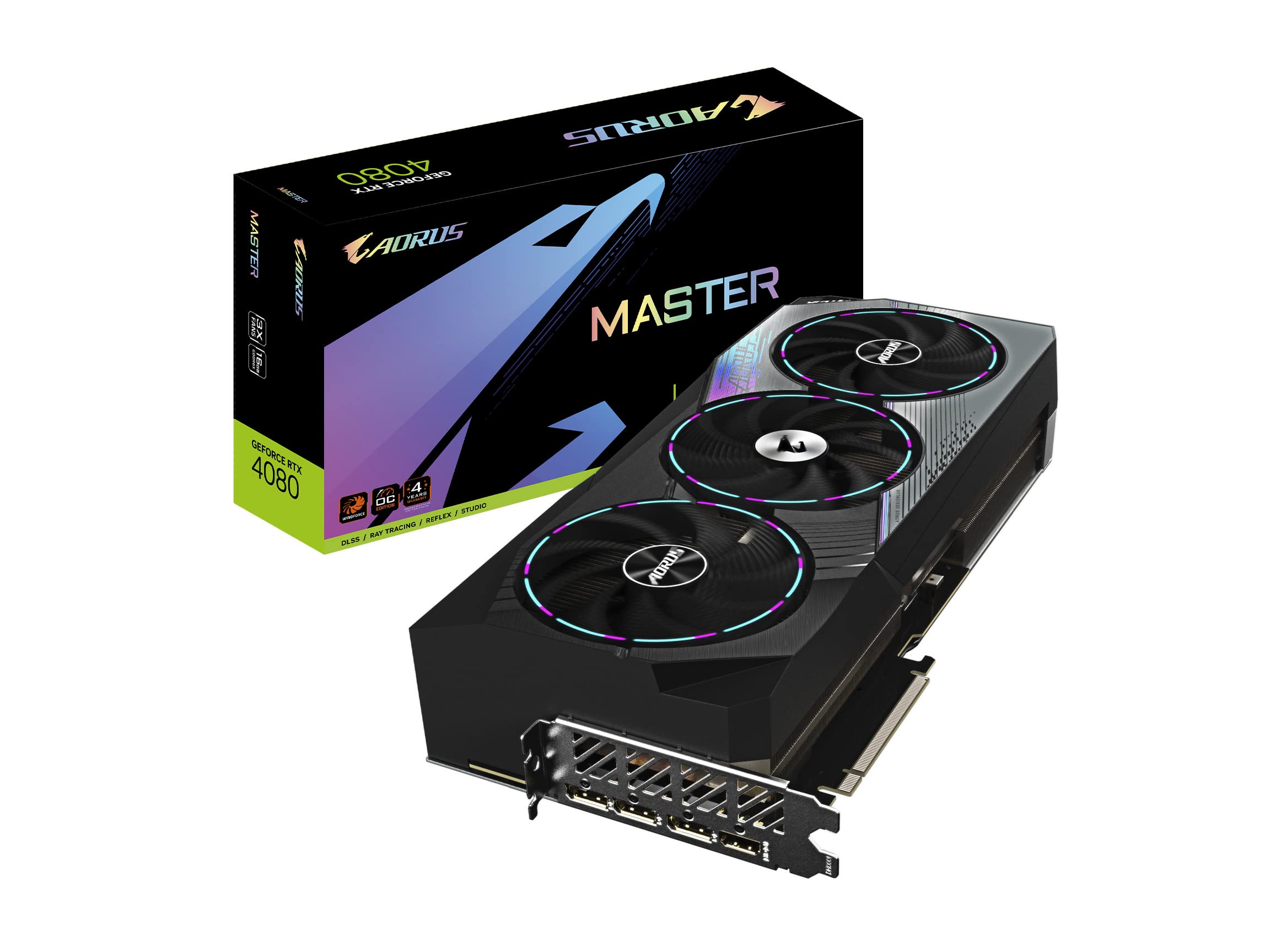 GIGABYTE AORUS GeForce RTX 4080 Master 16G scheda video 16 GB GDDR6X