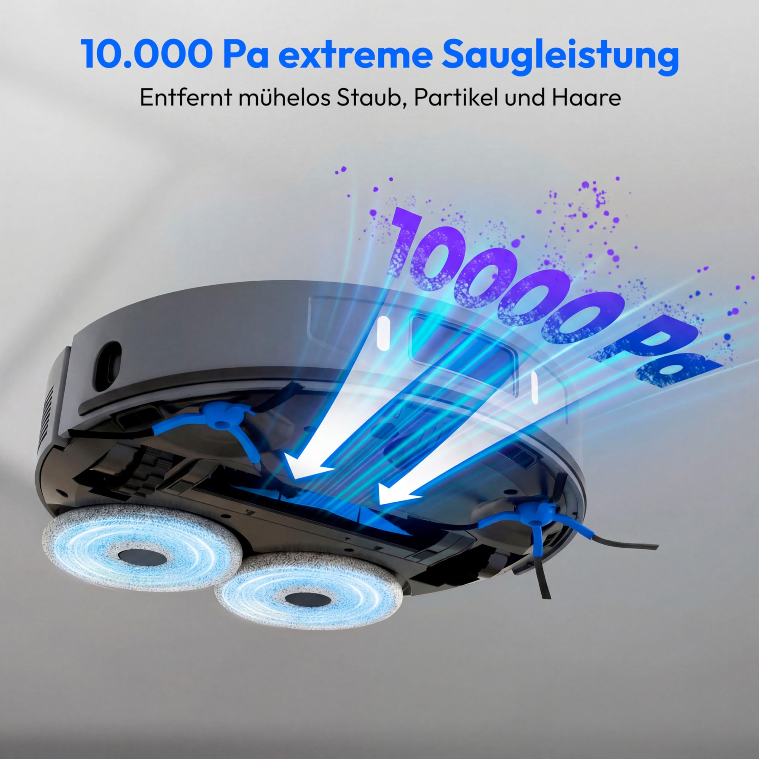 MEDION X55 SW+ Pro robot aspirapolvere 10000 Pa stazione 3in1