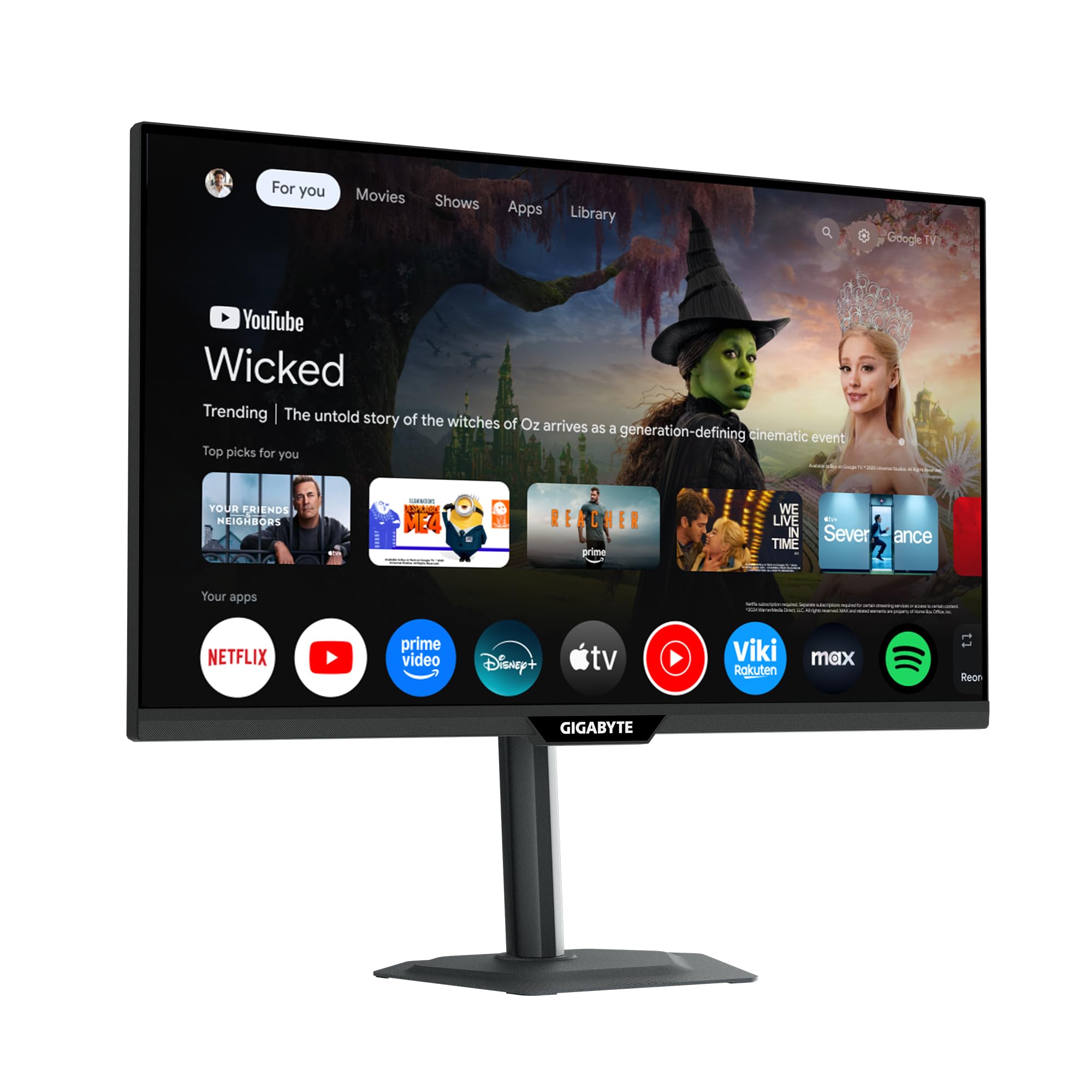 GIGABYTE M27QS monitor smart 27" 2K QHD 180Hz