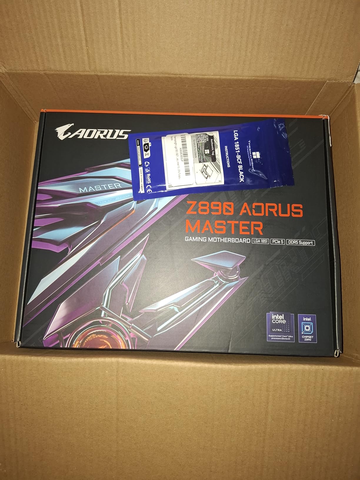 Gigabyte Z890 AORUS MASTER scheda madre Wi-Fi 7 DDR5