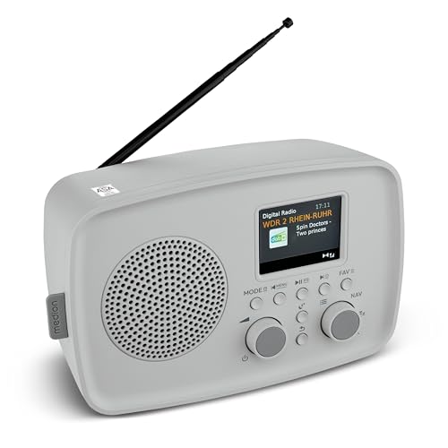 MEDION DRE-1 MD89288 radio DAB+ Bluetooth FM grigia 5W
