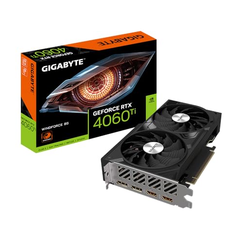 GIGABYTE WINDFORCE RTX 4060 Ti GV-N406TWF2-8GD scheda video 8GB