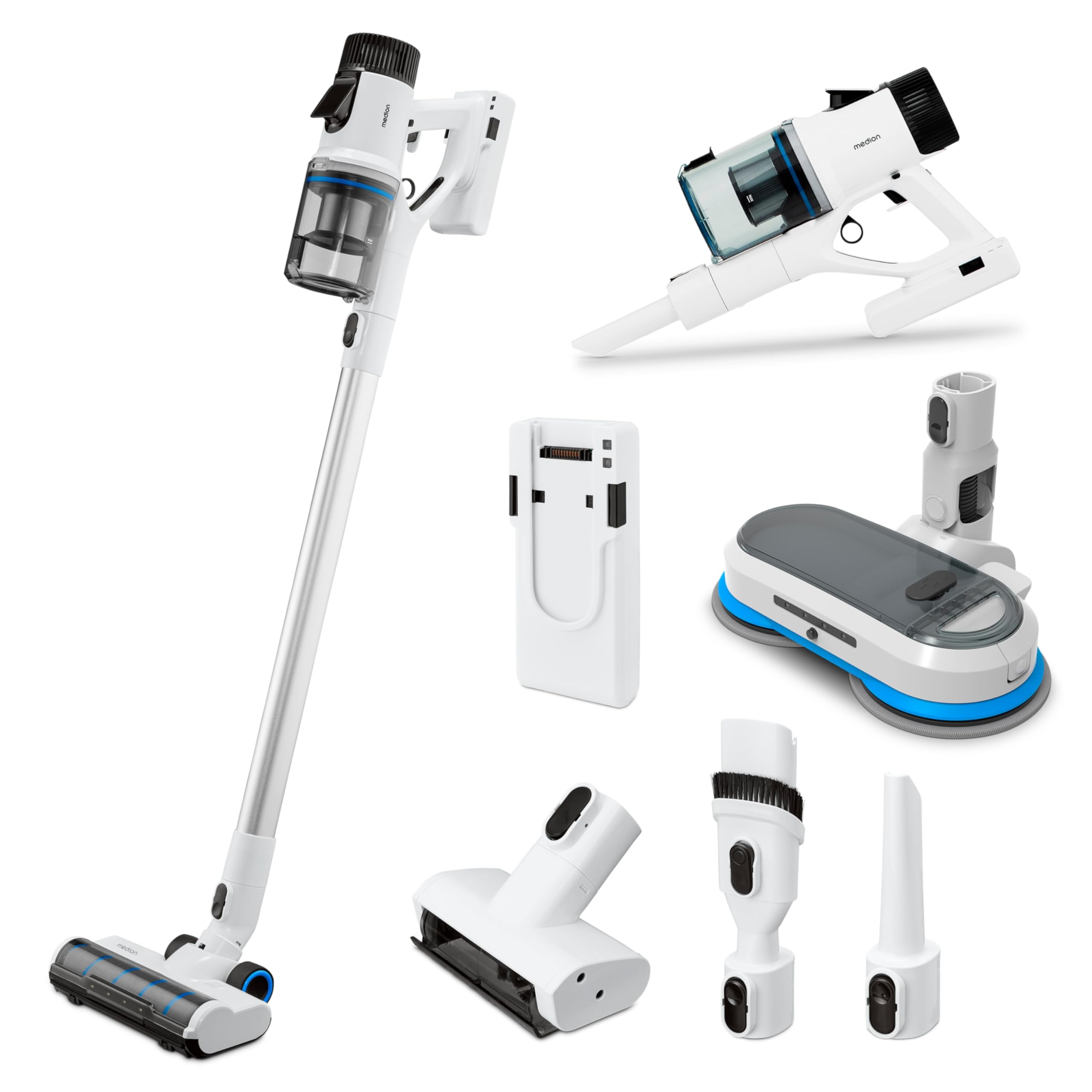 MEDION MD11860 aspirapolvere senza fili 55 min bianco/grigio