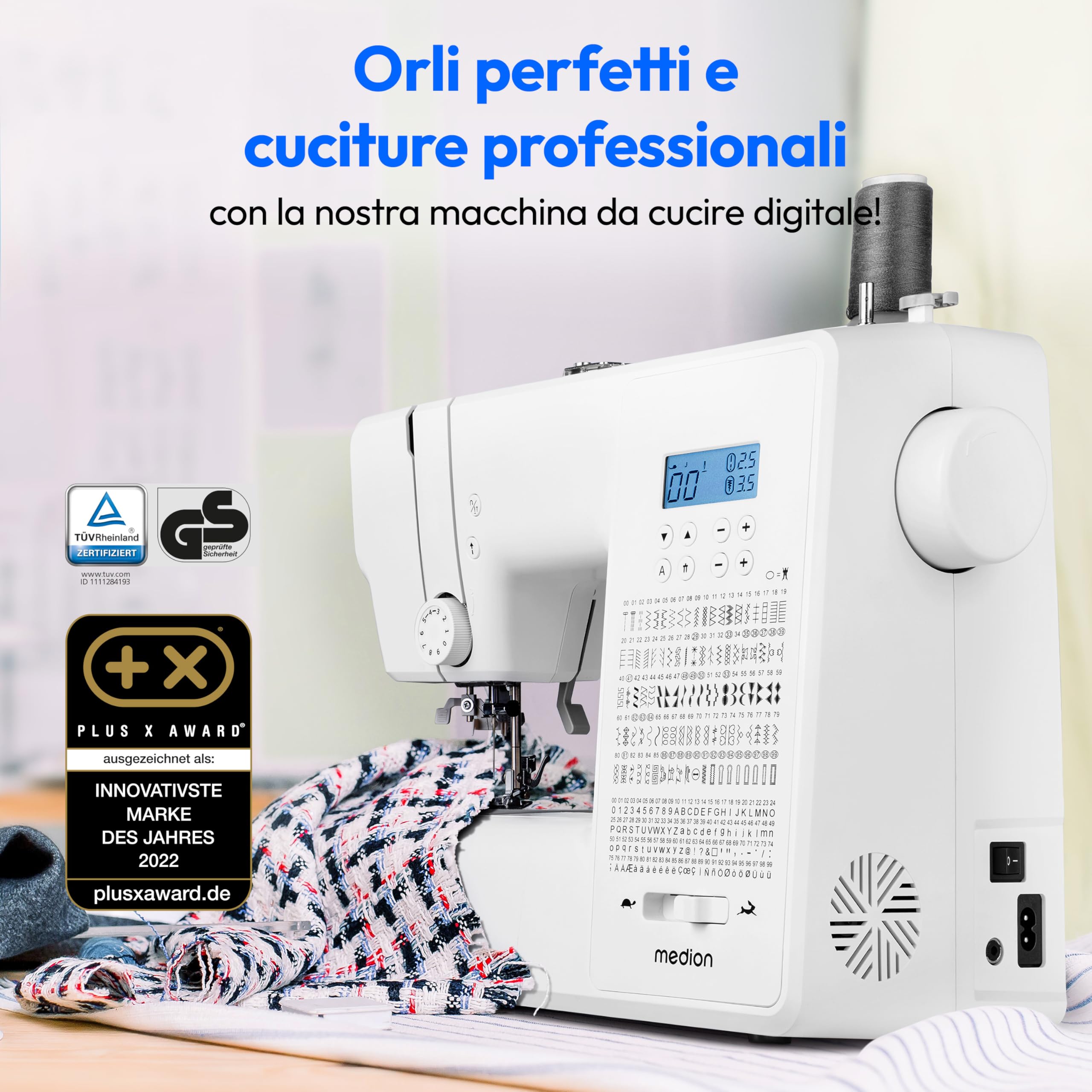 MEDION LIFE SD36 macchina per cucire bianca 270 punti