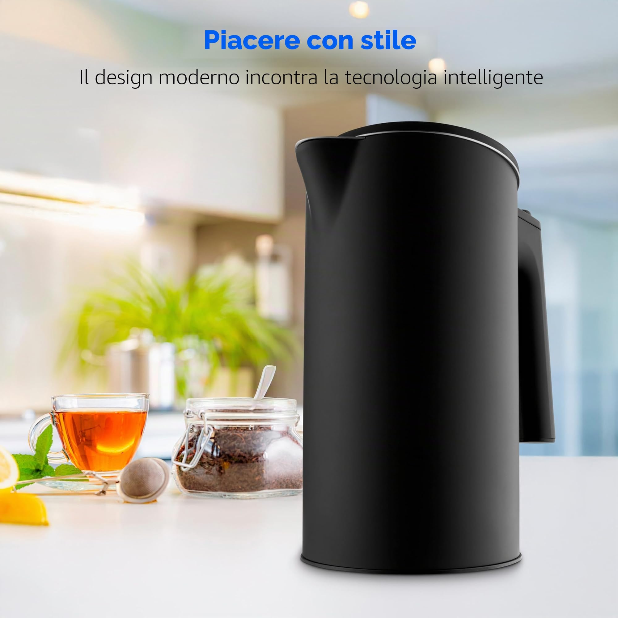 Medion Life MD12106 bollitore elettrico 1,5 L nero digitale
