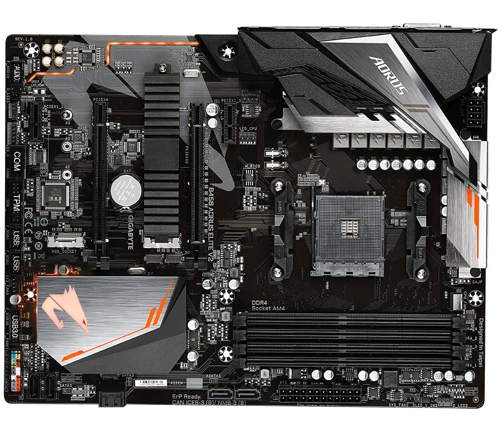 GIGABYTE B450 AORUS Elite V2 scheda madre AM4 DDR4