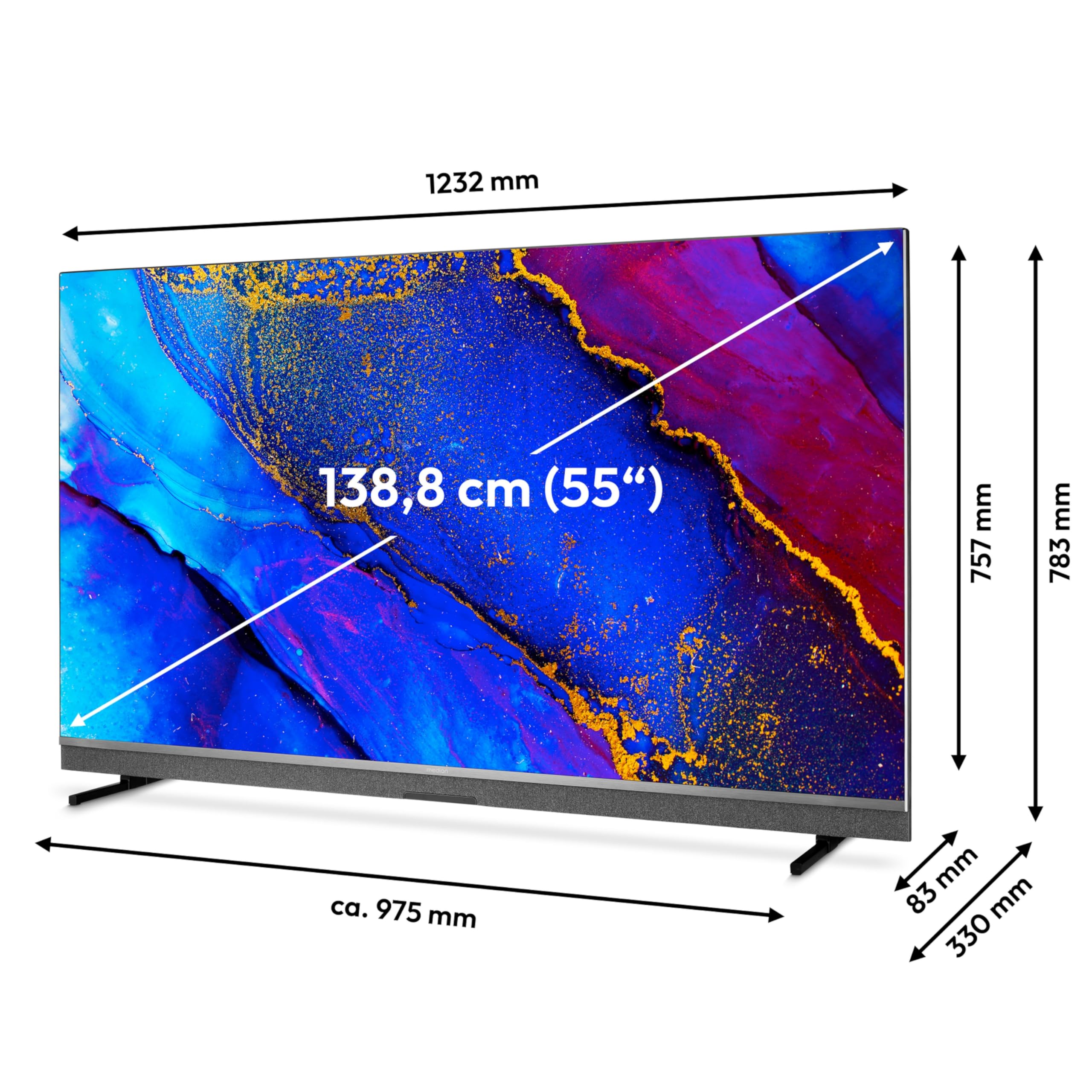 MEDION MD855900 TV MiniLED 55" 4K Dolby Vision TiVo