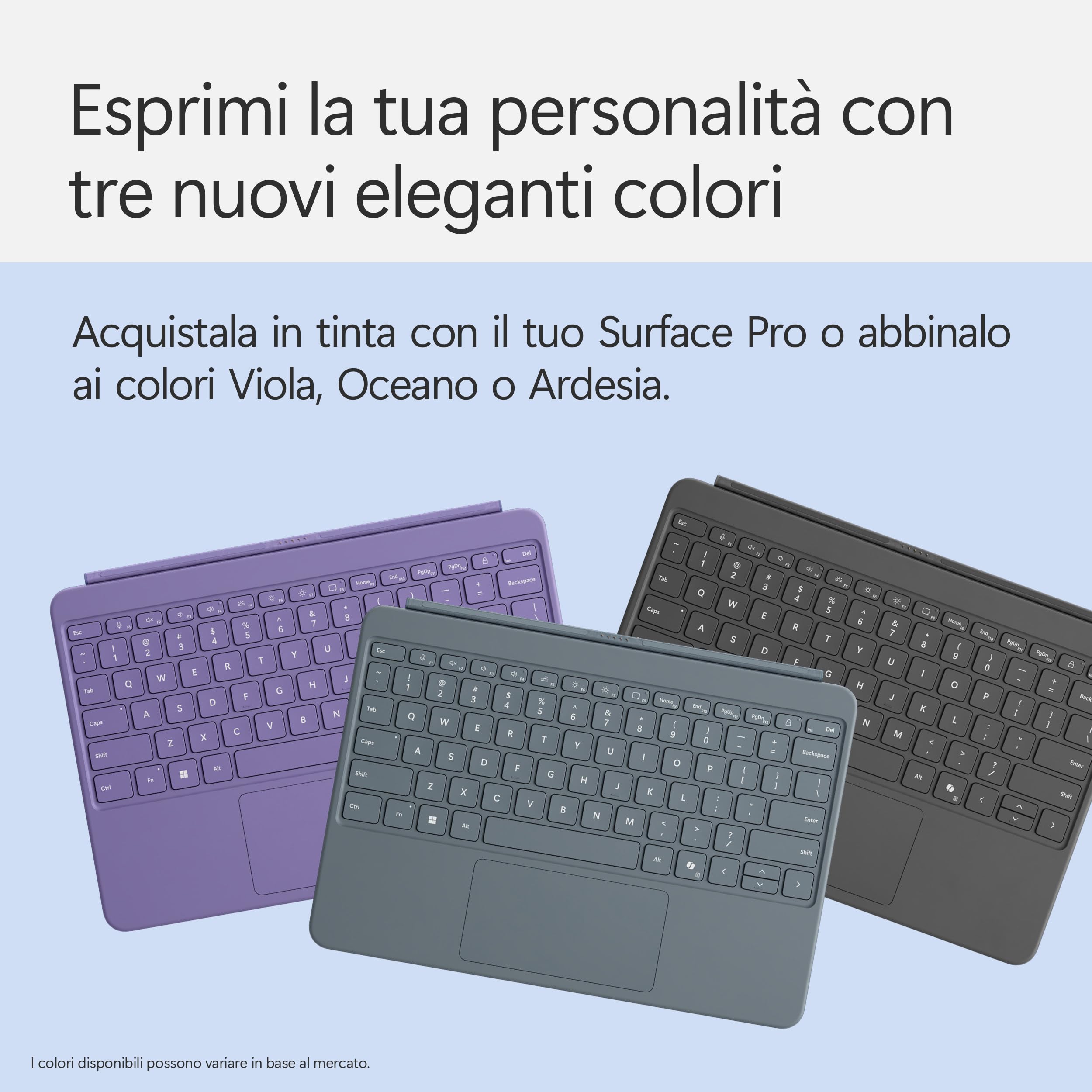 Microsoft Surface Pro 12'' tastiera Slim Pen Oceano