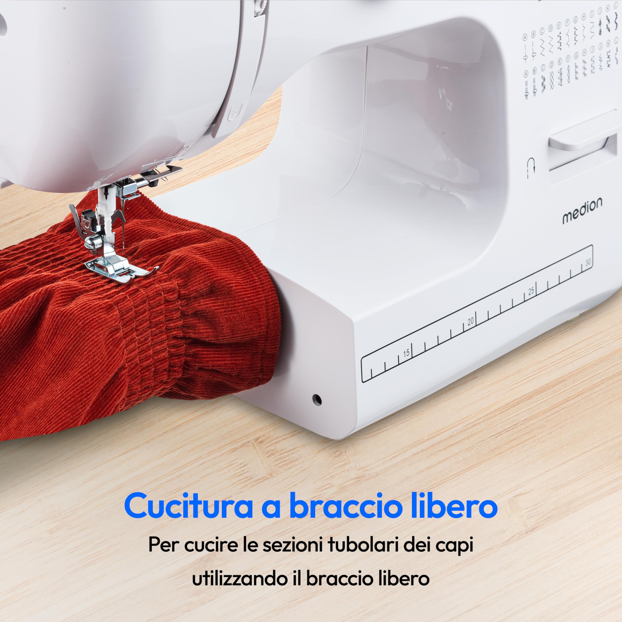 MEDION SM60 macchina per cucire braccio libero bianca 60 punti