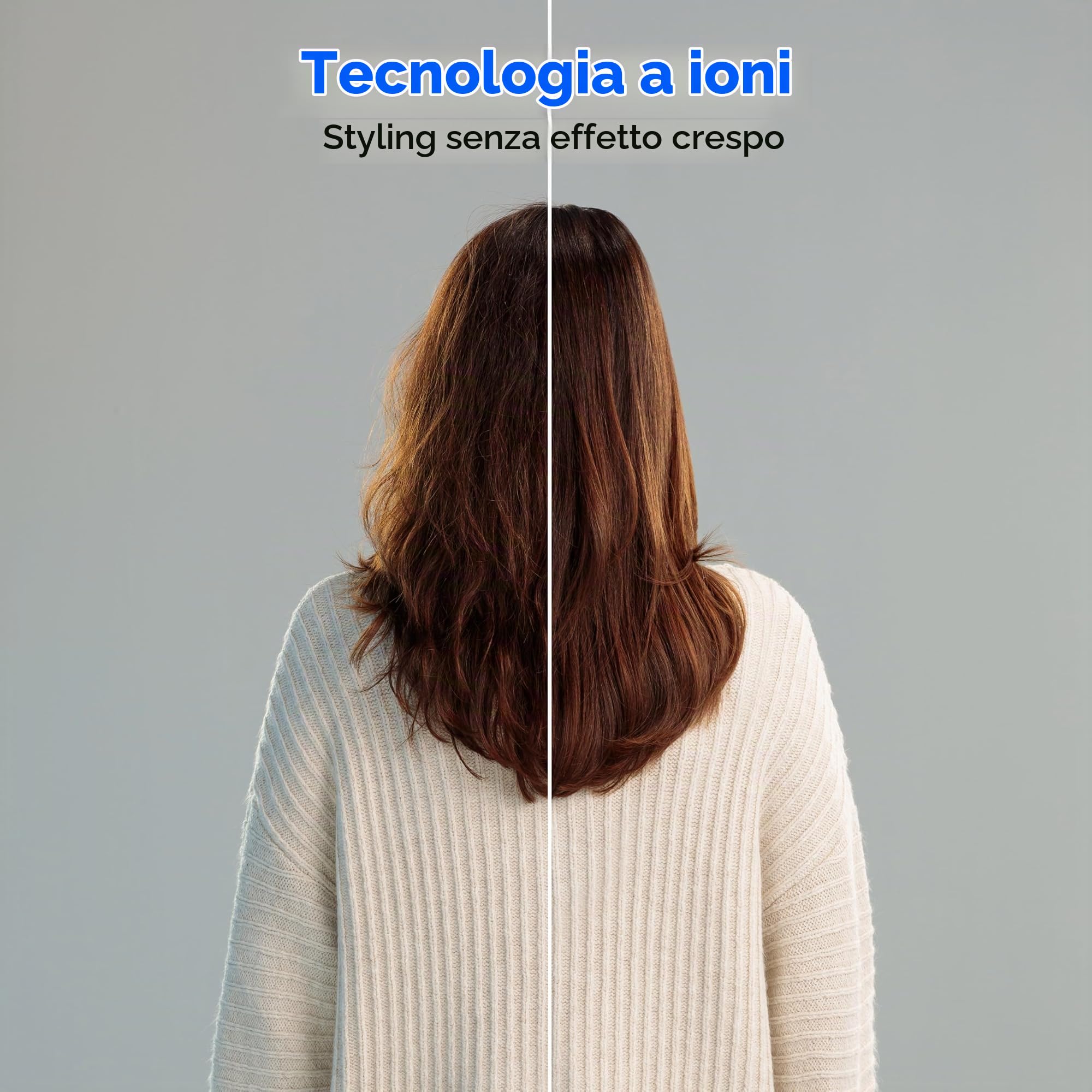 MEDION HB1 spazzola lisciante a ioni bianca