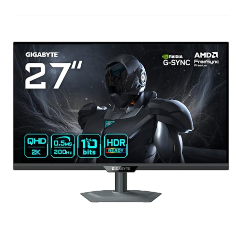 Gigabyte G27Q20 Monitor Gaming 27" QHD 200Hz 0,5ms