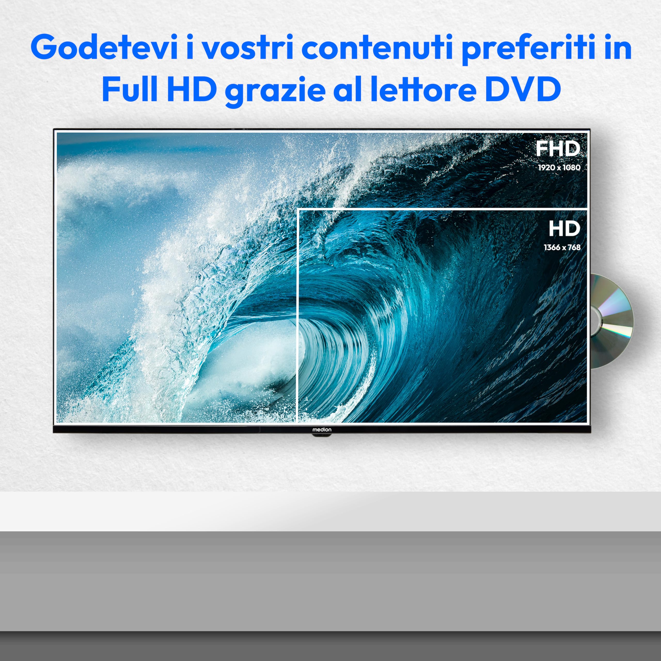 MEDION MD840001 TV LED 40" Full HD con DVD