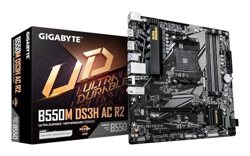 GIGABYTE B550M DS3H AC R2 Scheda Madre AM4 DDR4 Wi-Fi 5