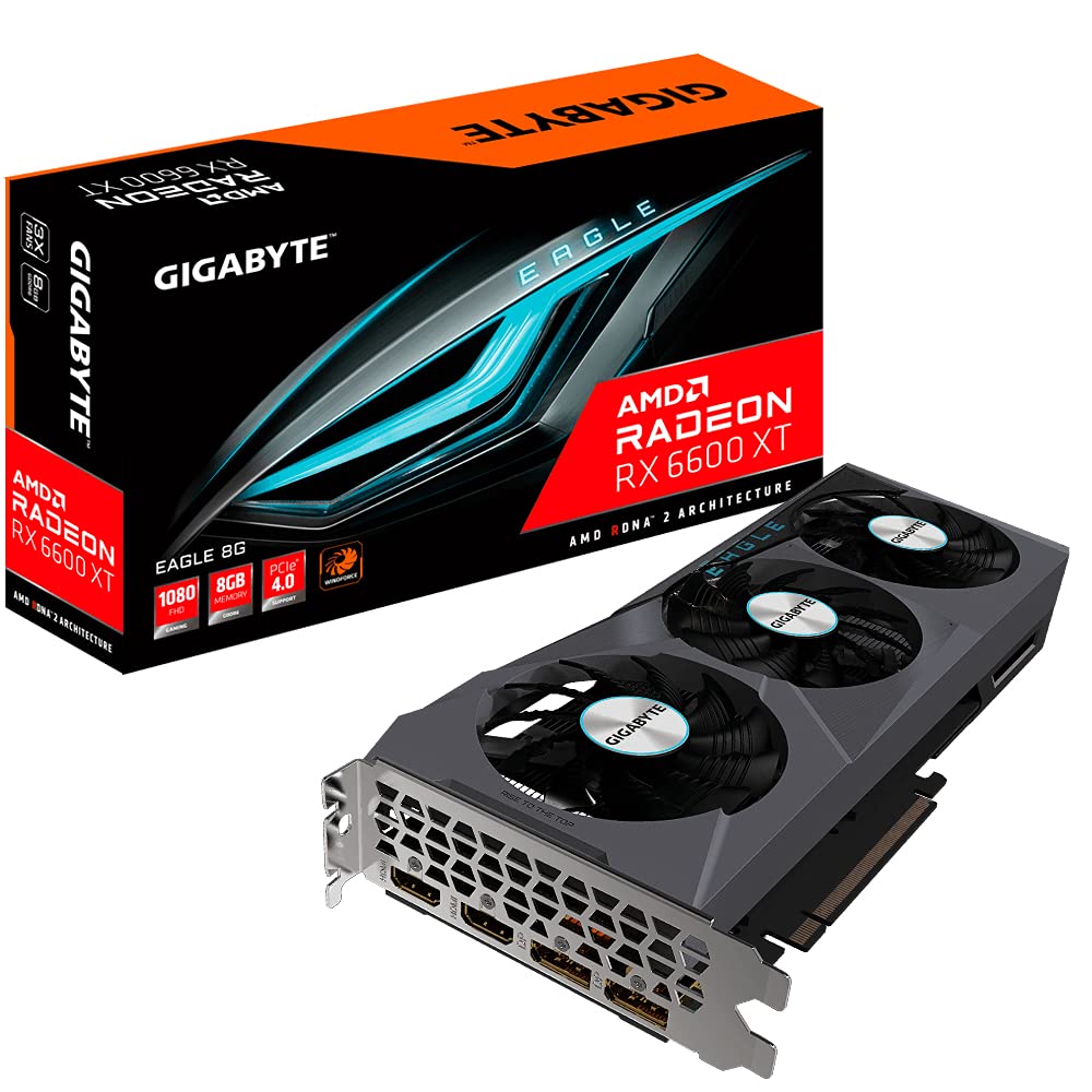 Gigabyte RX 6600 XT EAGLE 8G scheda video 8 GB GDDR6