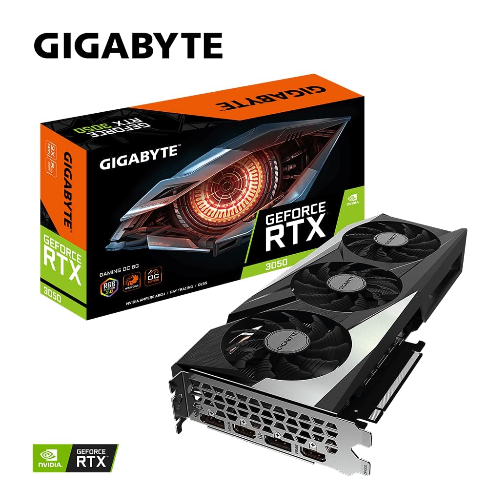 Gigabyte Gaming OC RTX 3050 scheda grafica 8GB GDDR6