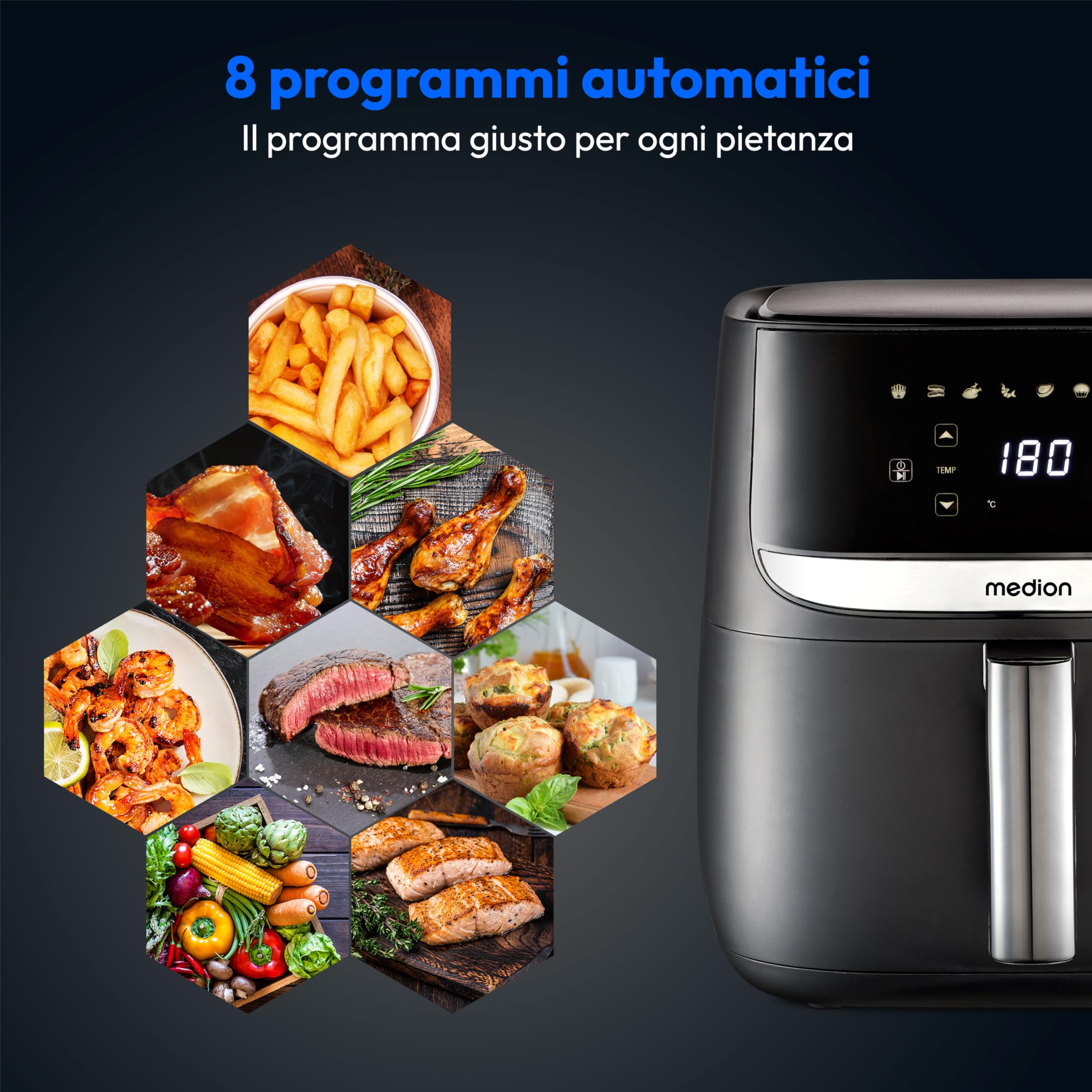 Medion E50 XL MD10532 friggitrice ad aria 5,7L