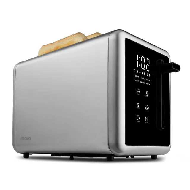 MEDION MD12102 tostapane 2 fette argento 850W