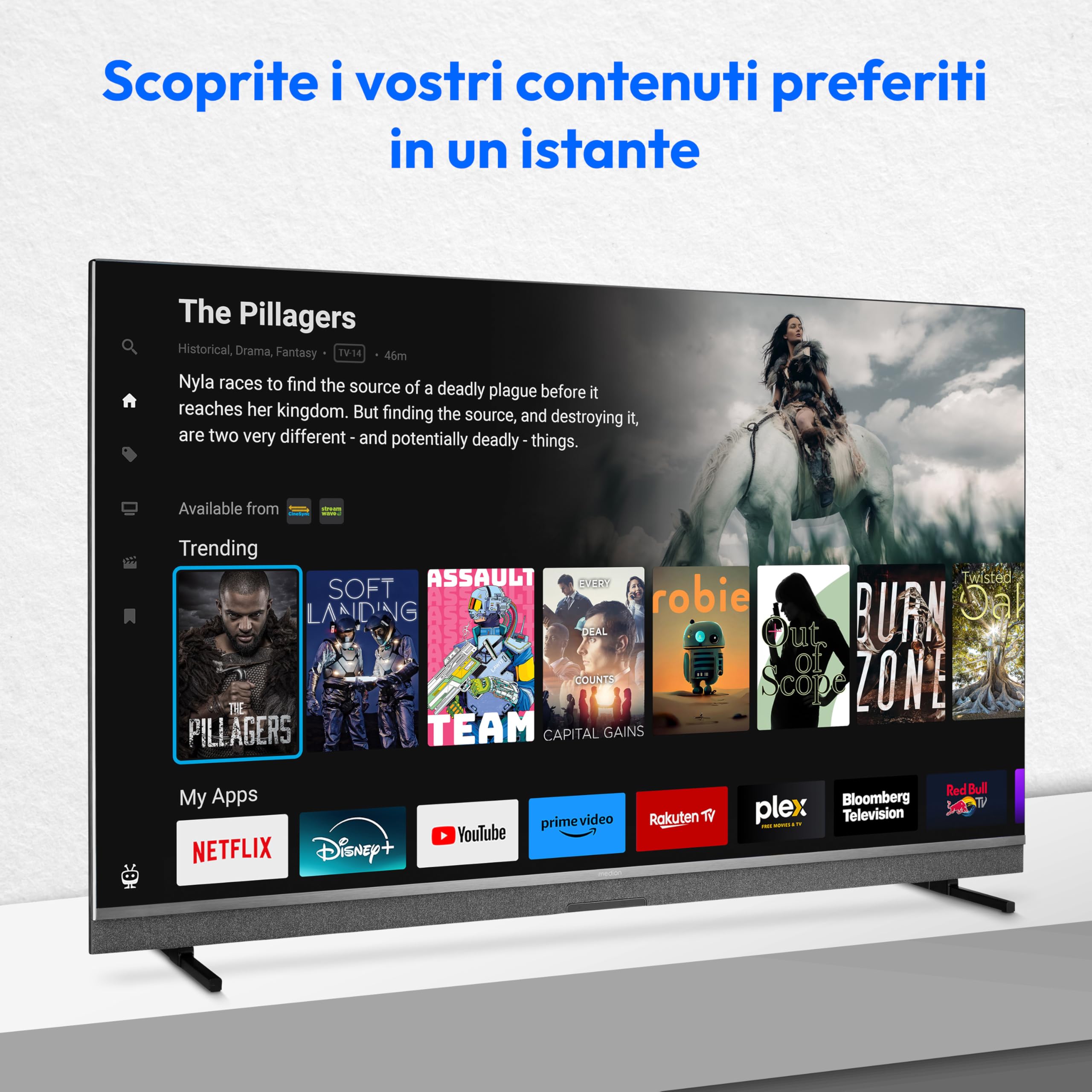 MEDION MD865900 TV MiniLED 65" 4K Dolby Vision TiVo