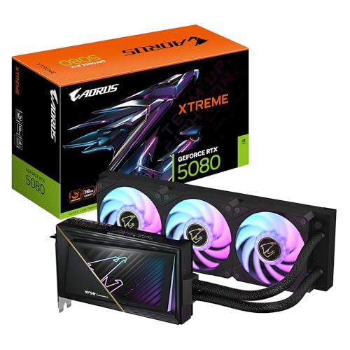 Gigabyte Aorus RTX 5080 Xtreme Waterforce 16G scheda video 16GB GDDR7