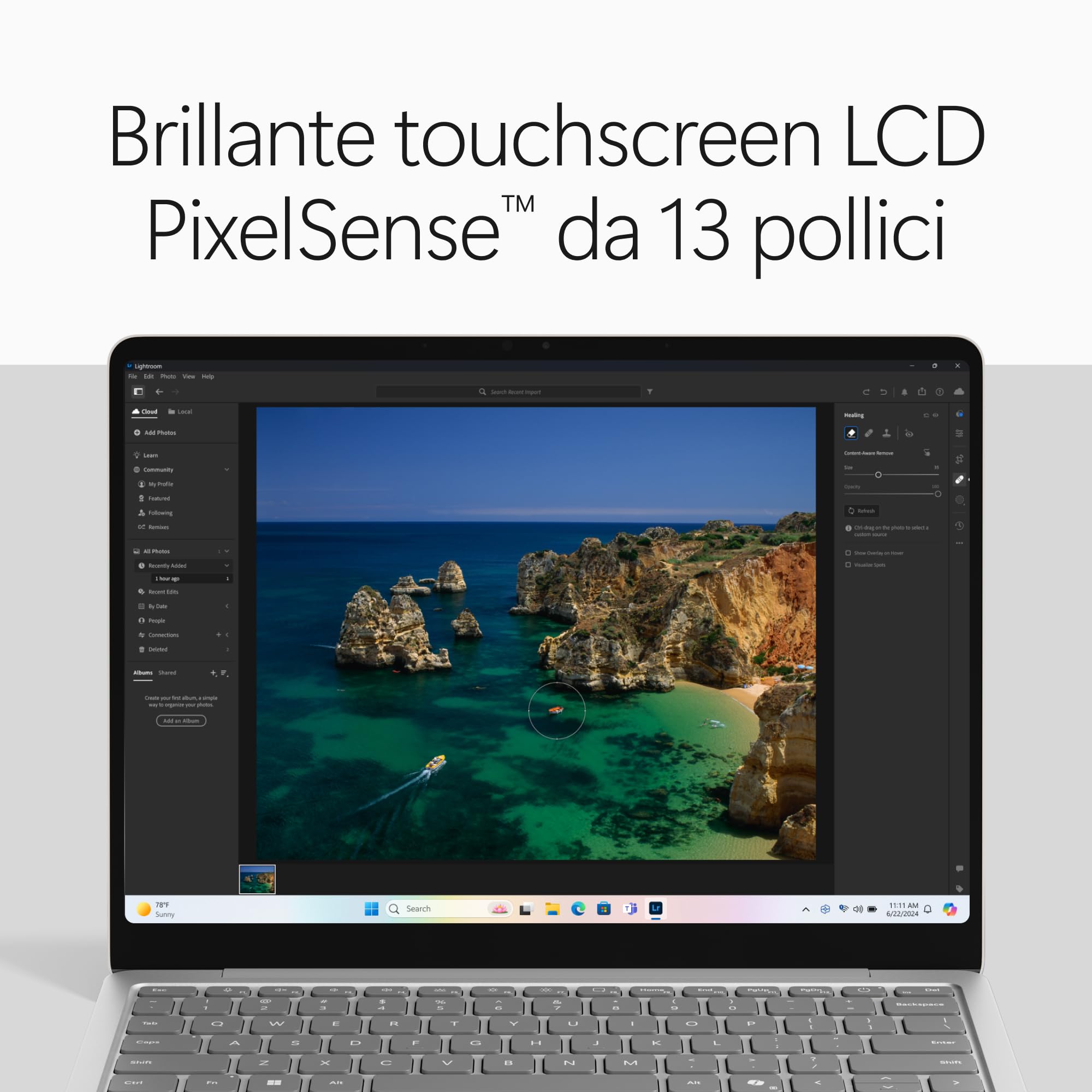 Microsoft Surface Laptop 13" notebook Snapdragon X2 Plus platino