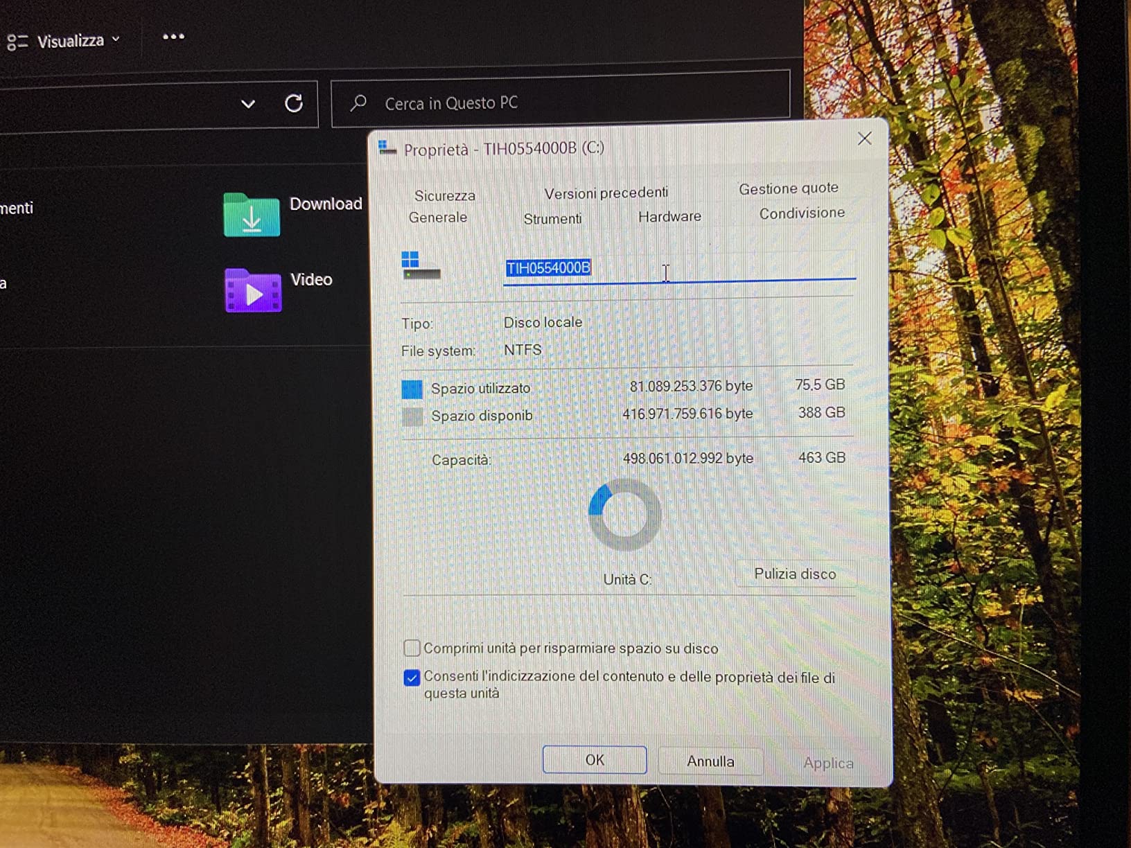Dynabook Satellite Pro C50 notebook 15,6 pollici i7 16GB SSD