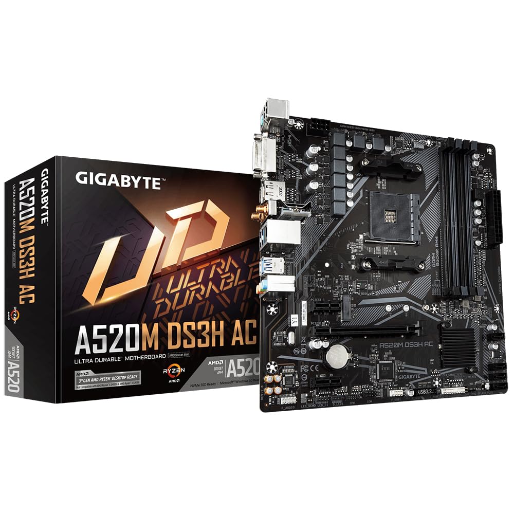 Gigabyte A520M S2H scheda madre Micro ATX AM4 DDR4