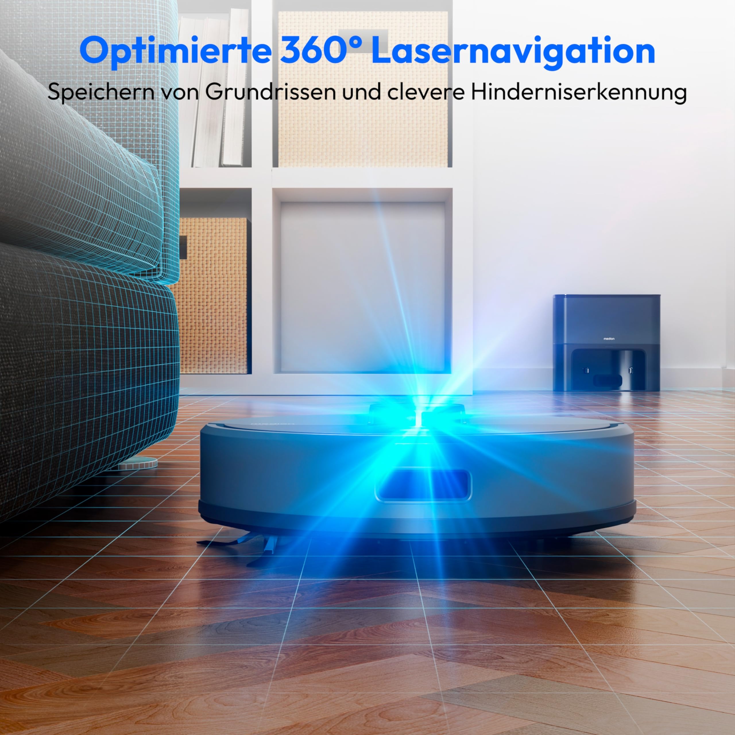 MEDION X23 SW+ robot aspirapolvere lavapavimenti blu