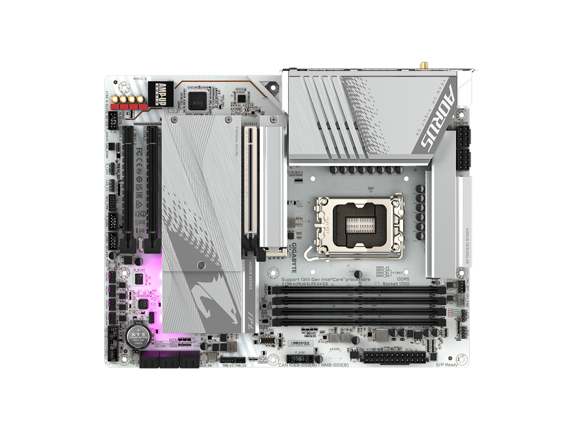 Gigabyte Z790 Aorus Elite AX ICE scheda madre WiFi 6E