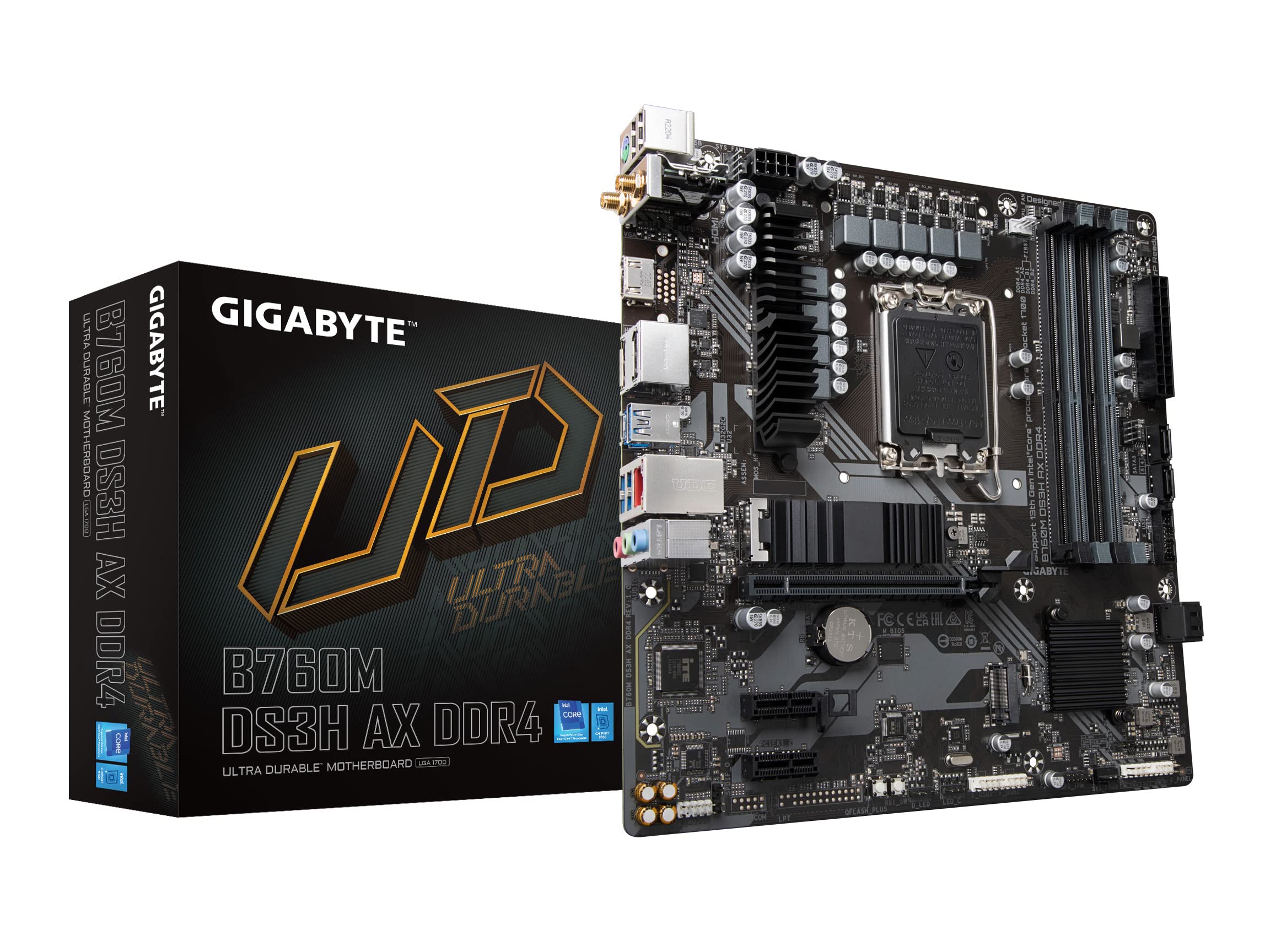 GIGABYTE B760M DS3H AX DDR4 scheda madre WiFi 6E