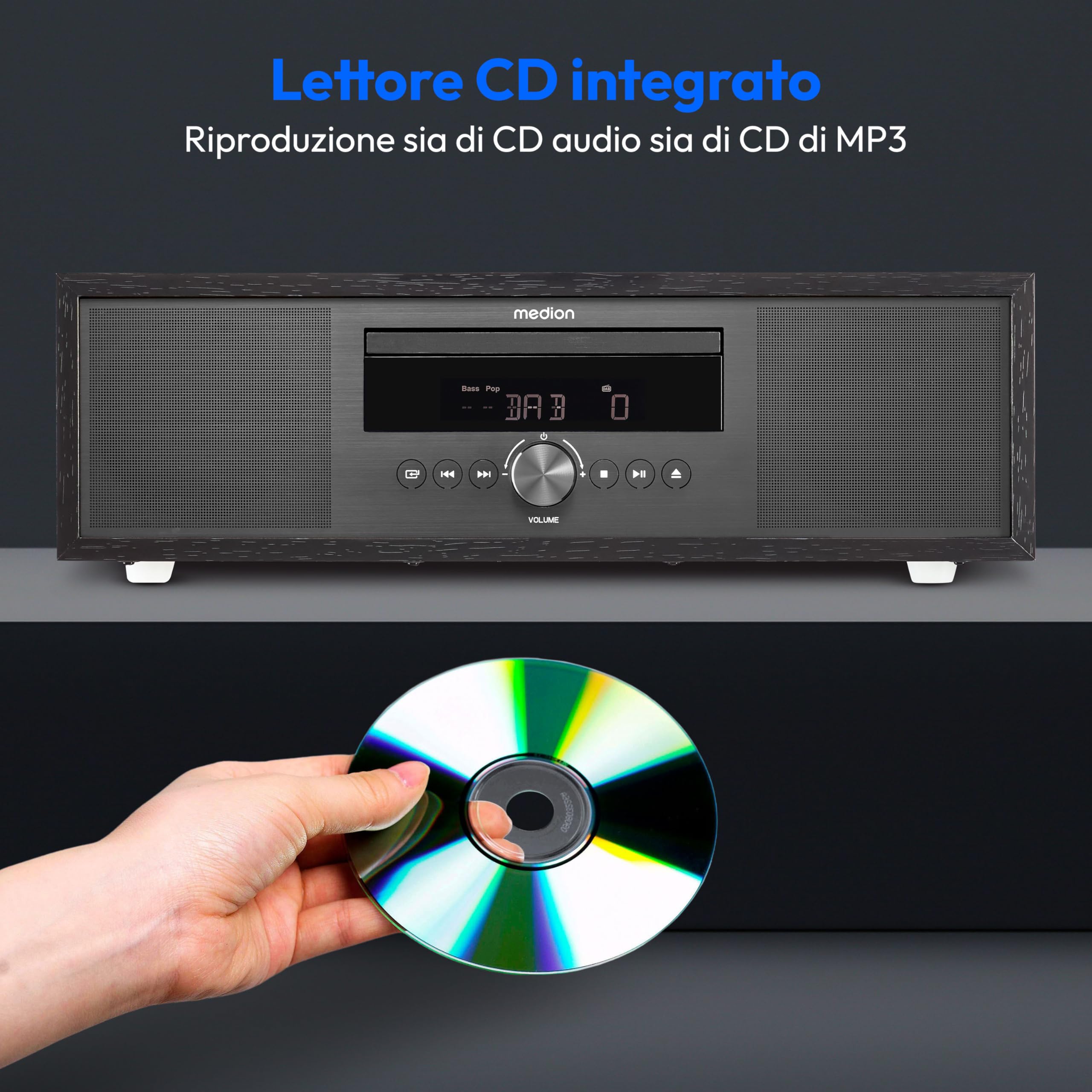 MEDION P64145 impianto stereo all-in-one antracite