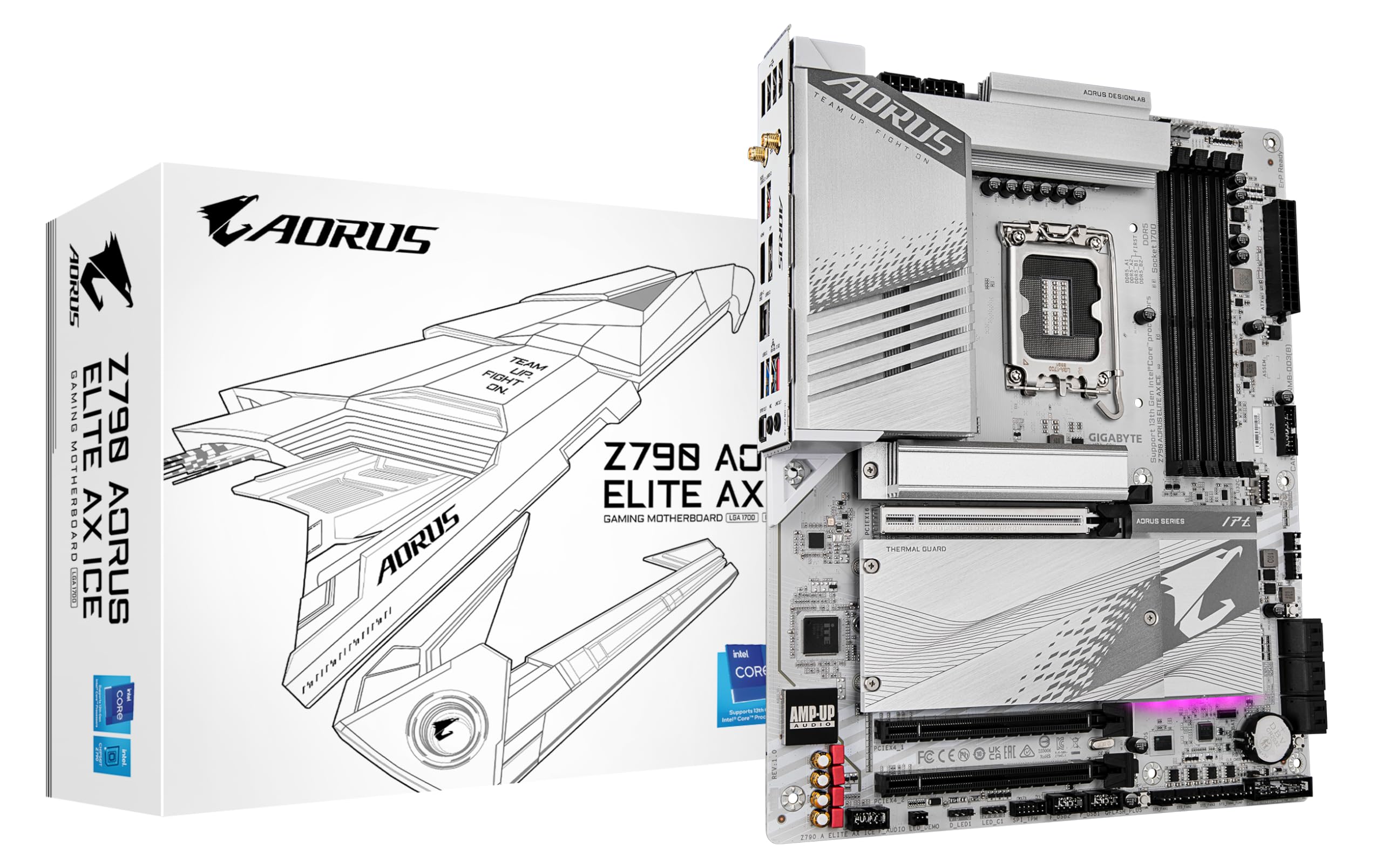Gigabyte Z790 Aorus Elite AX Ice scheda madre DDR5 WiFi 6E
