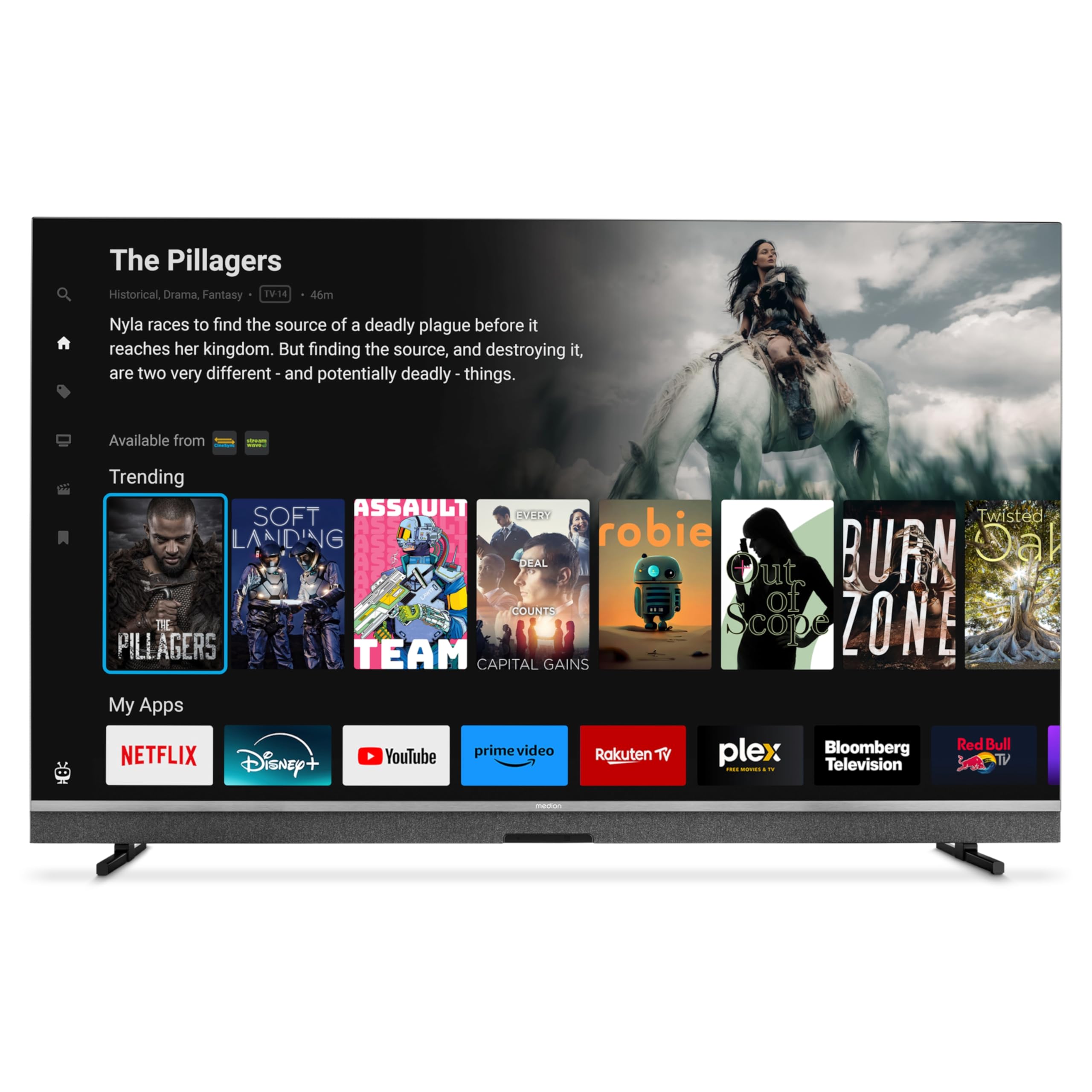 MEDION MD855900 TV MiniLED 55" 4K Dolby Vision TiVo