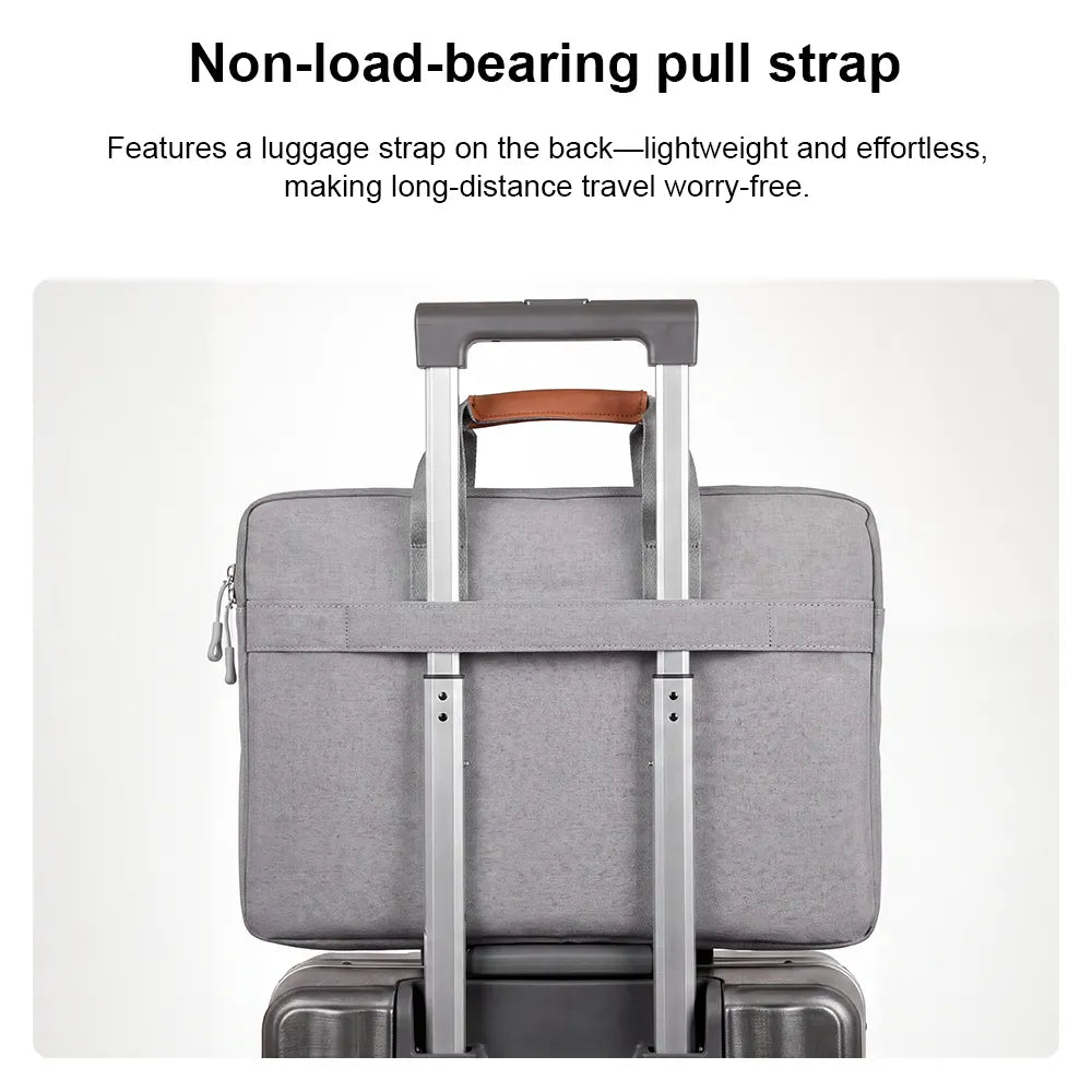 Ninkear Minimalist Borsa Notebook Grigia impermeabile con manico