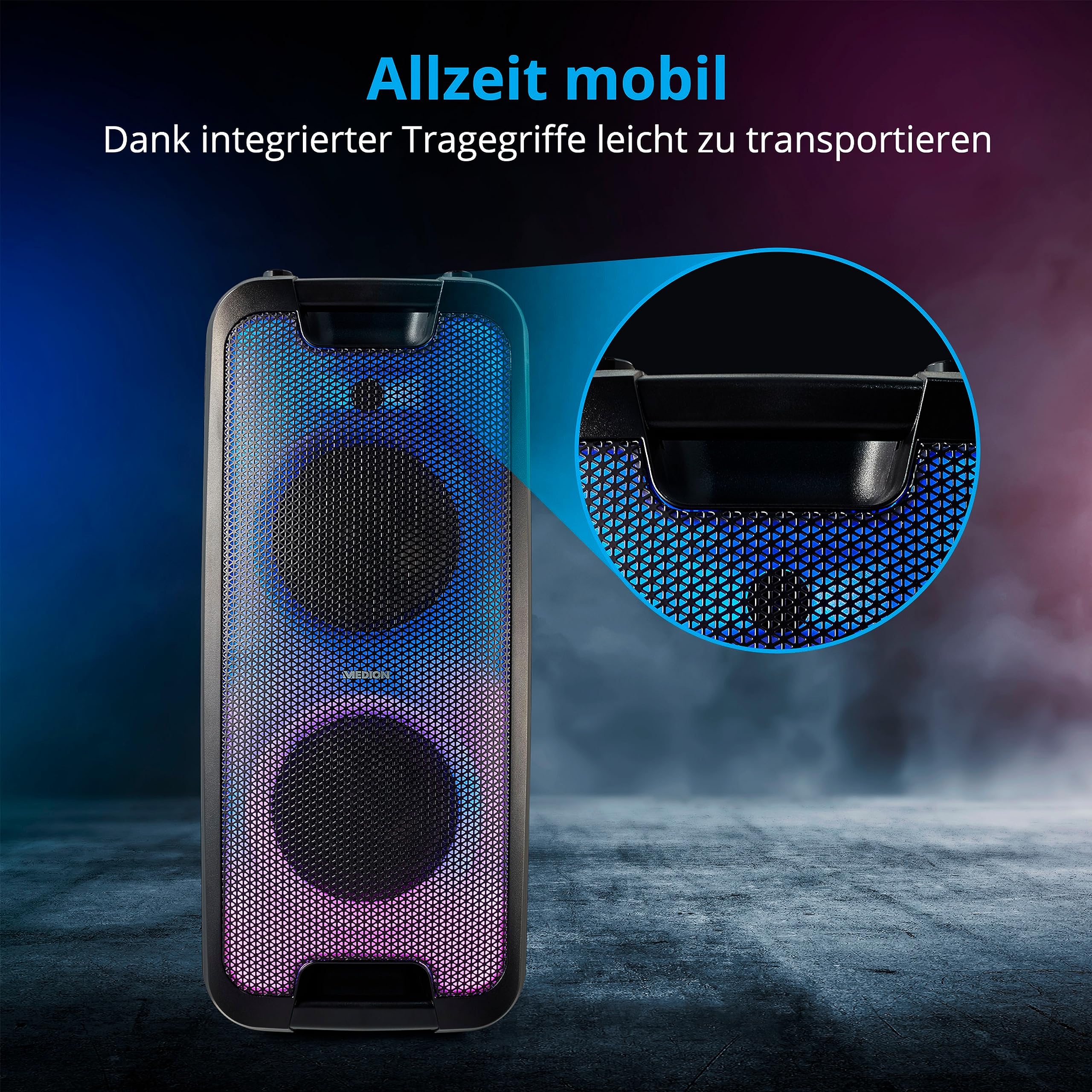 MEDION LIFE E61400 party sound system cassa Bluetooth