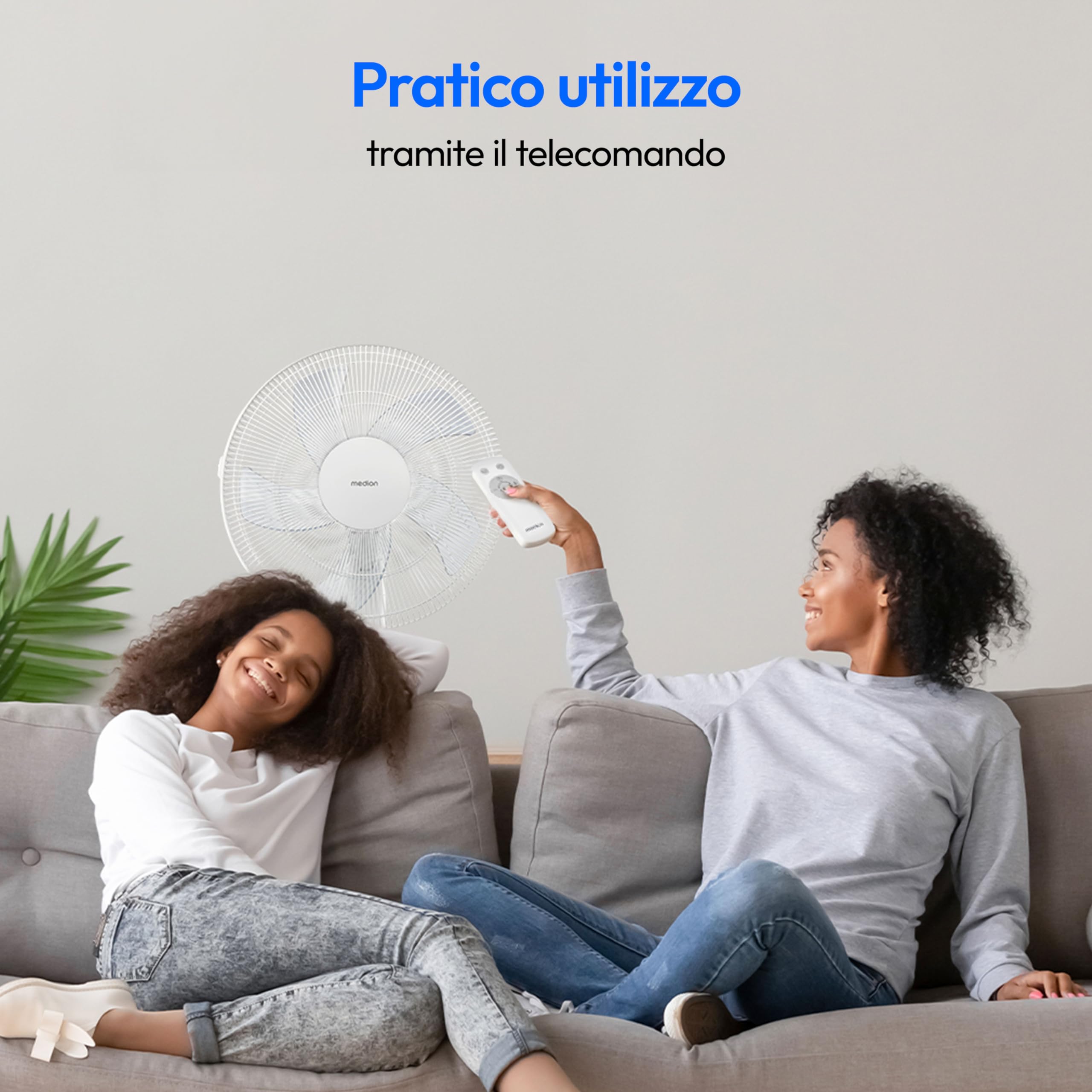 Medion P20 SF Ventilatore a Piantana 30W Bianco
