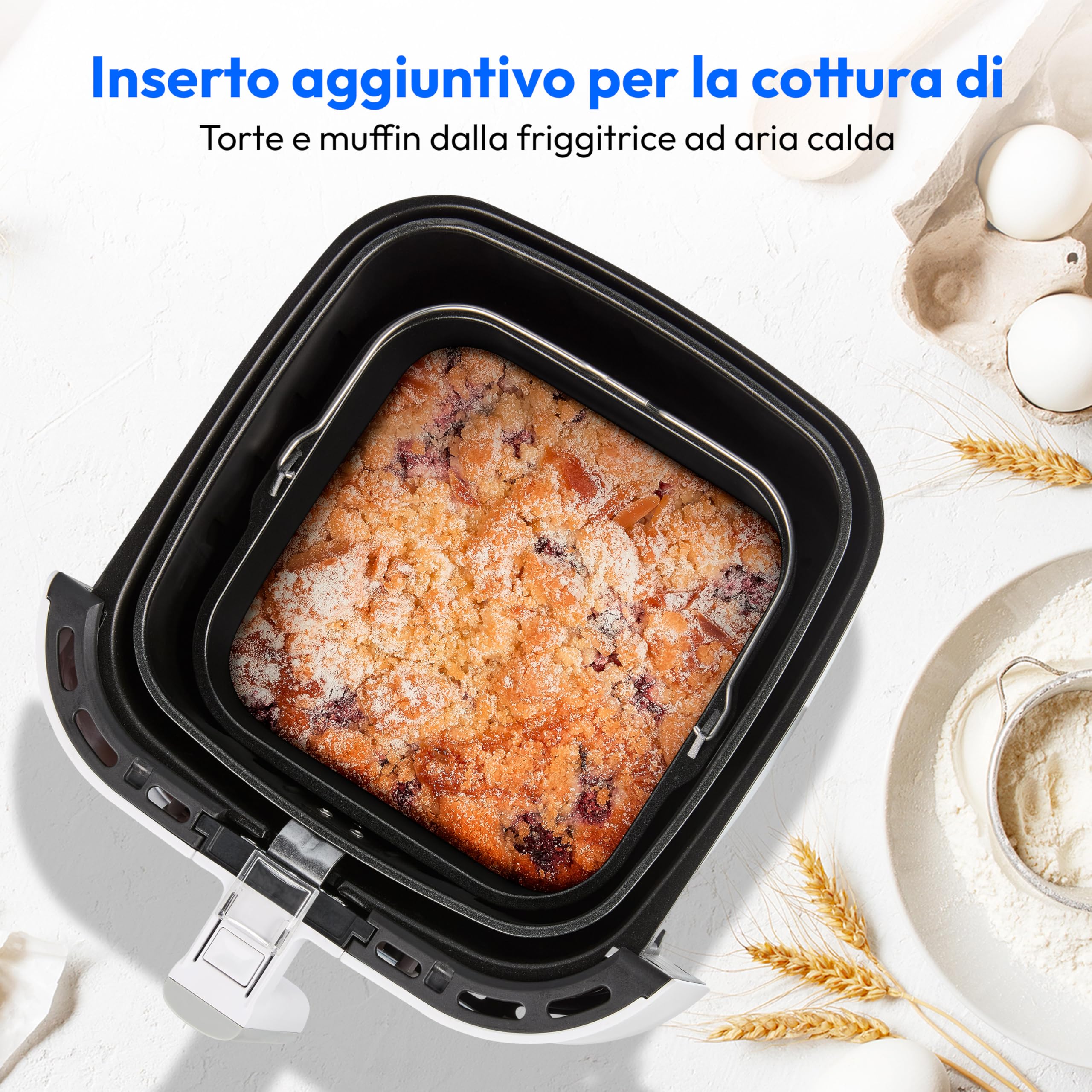 MEDION E40 XL Friggitrice ad aria 5,2L Bianco opaco 9 programmi