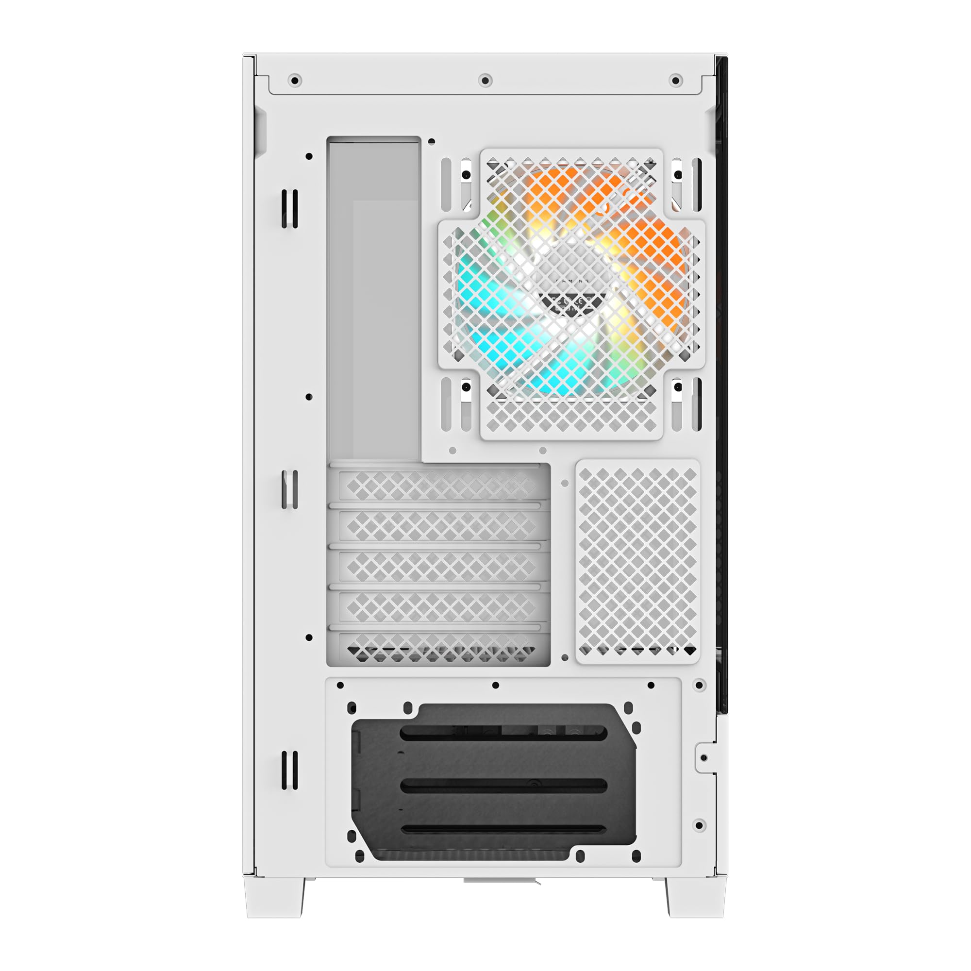 GIGABYTE C201 Panoramic Ice Case PC Mid Tower Bianco