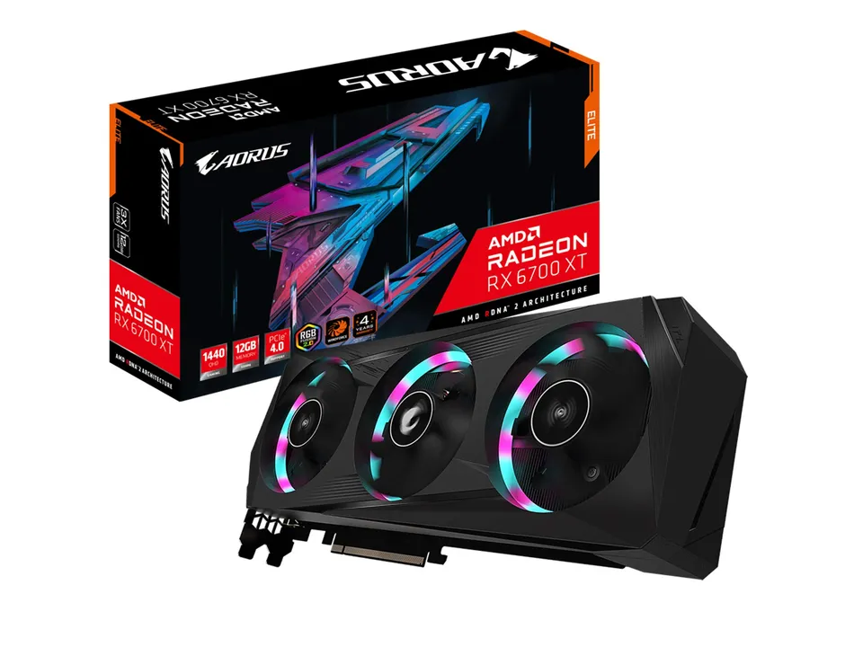 GIGABYTE AORUS RX 6700 XT Elite 12G scheda video 12GB GDDR6
