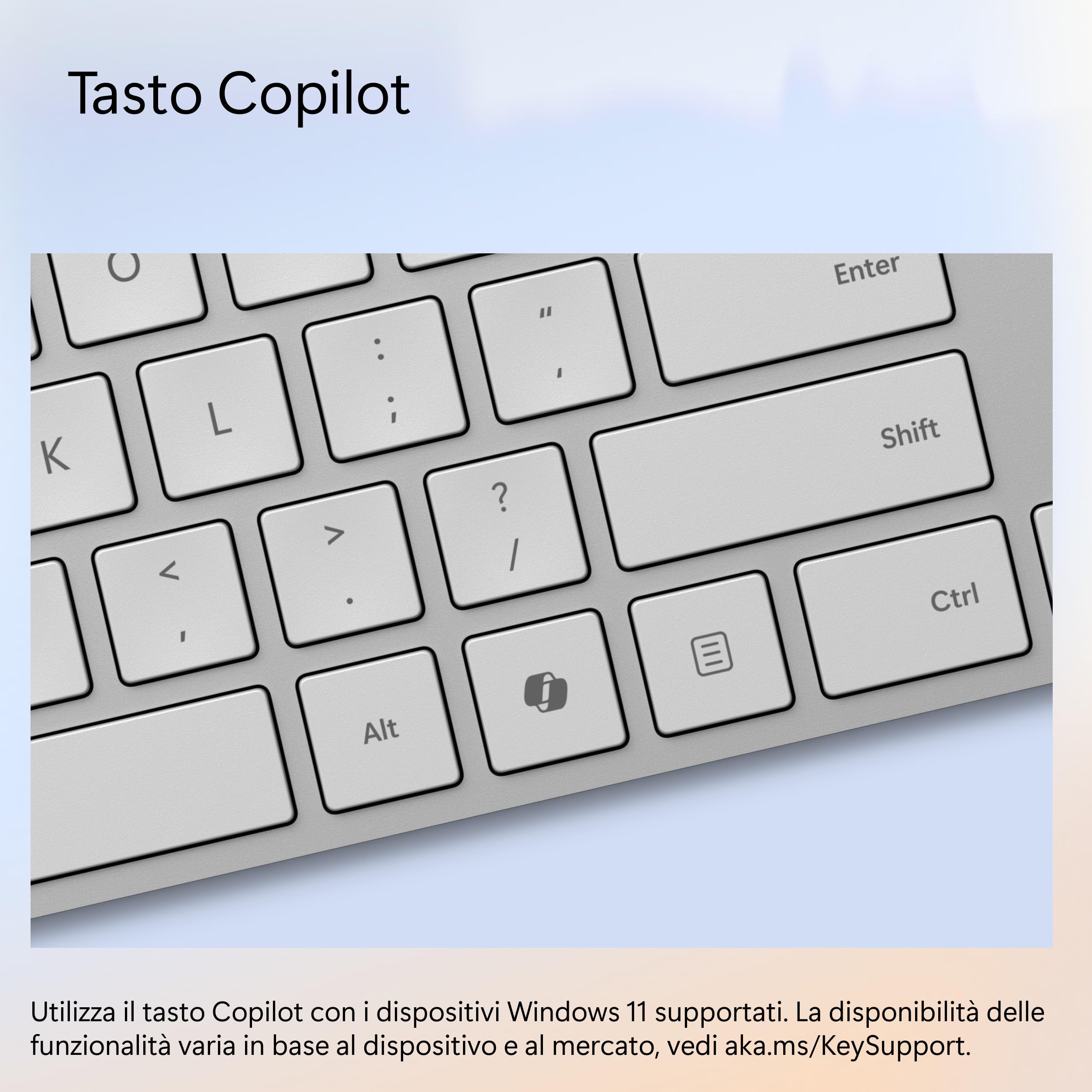 Microsoft Surface Keyboard 2ª edizione tastiera Bluetooth