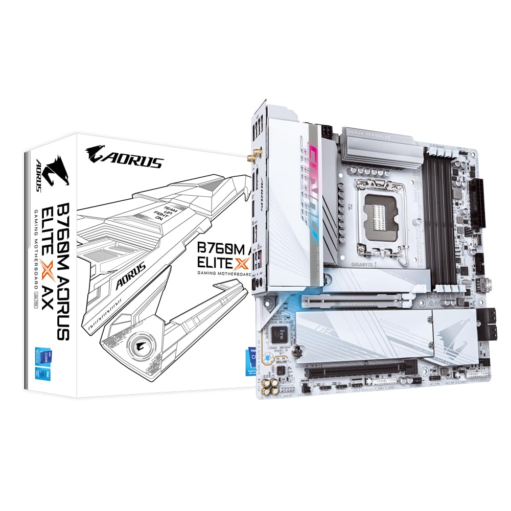 GIGABYTE B760M AORUS ELITE X AX scheda madre DDR5 micro-ATX