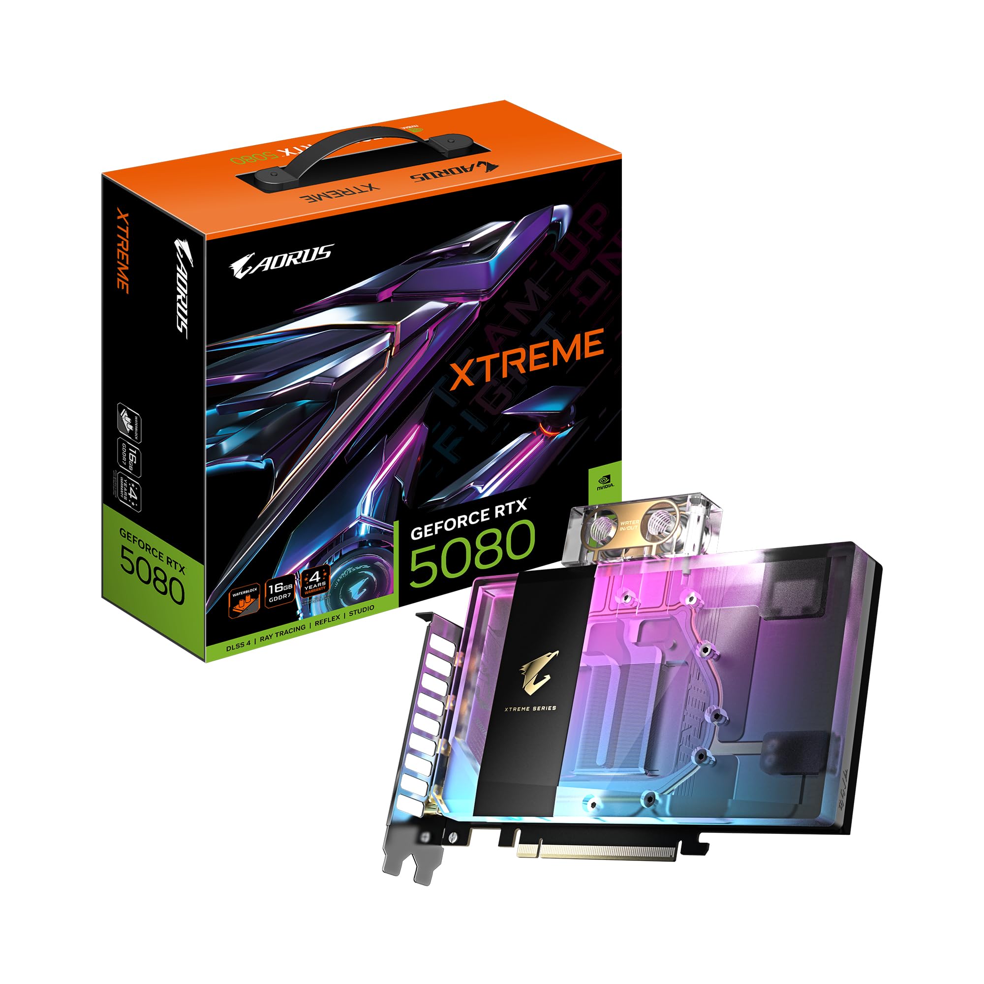 GIGABYTE AORUS RTX 5080 Xtreme Waterforce WB scheda video 16G