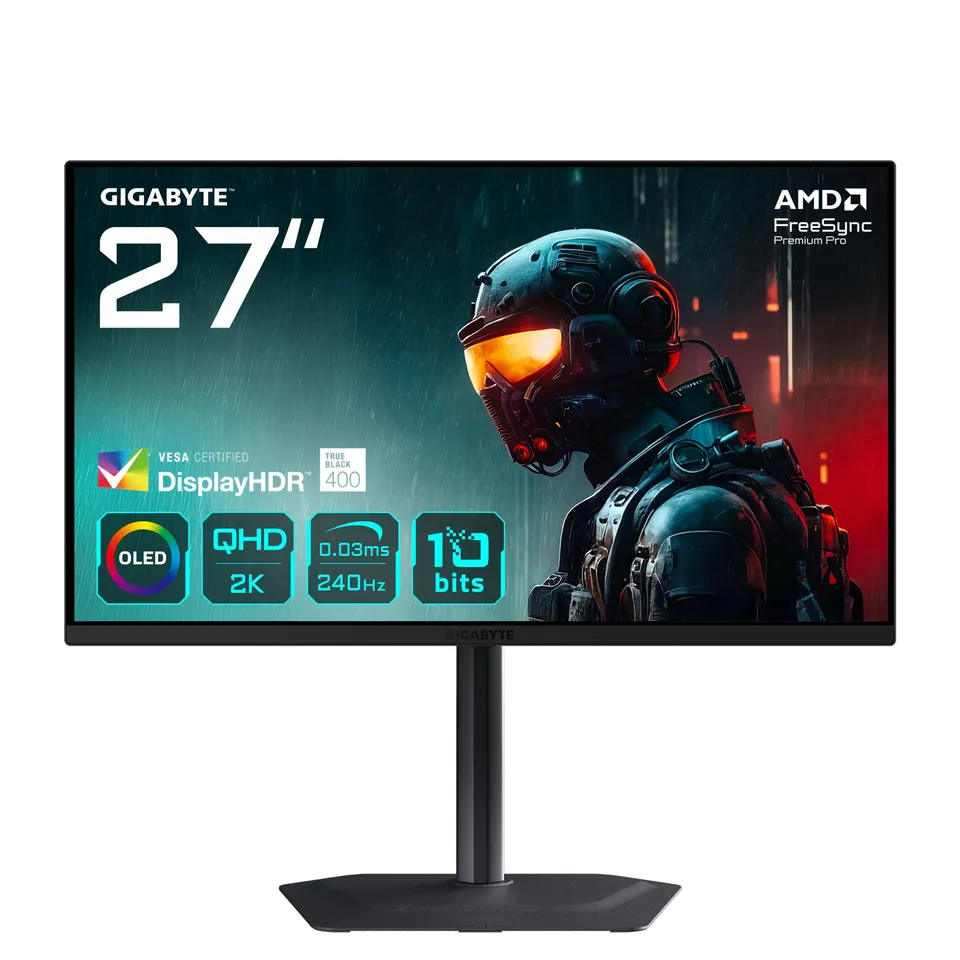 GIGABYTE MO27Q2 monitor gaming 27 QHD OLED 240Hz