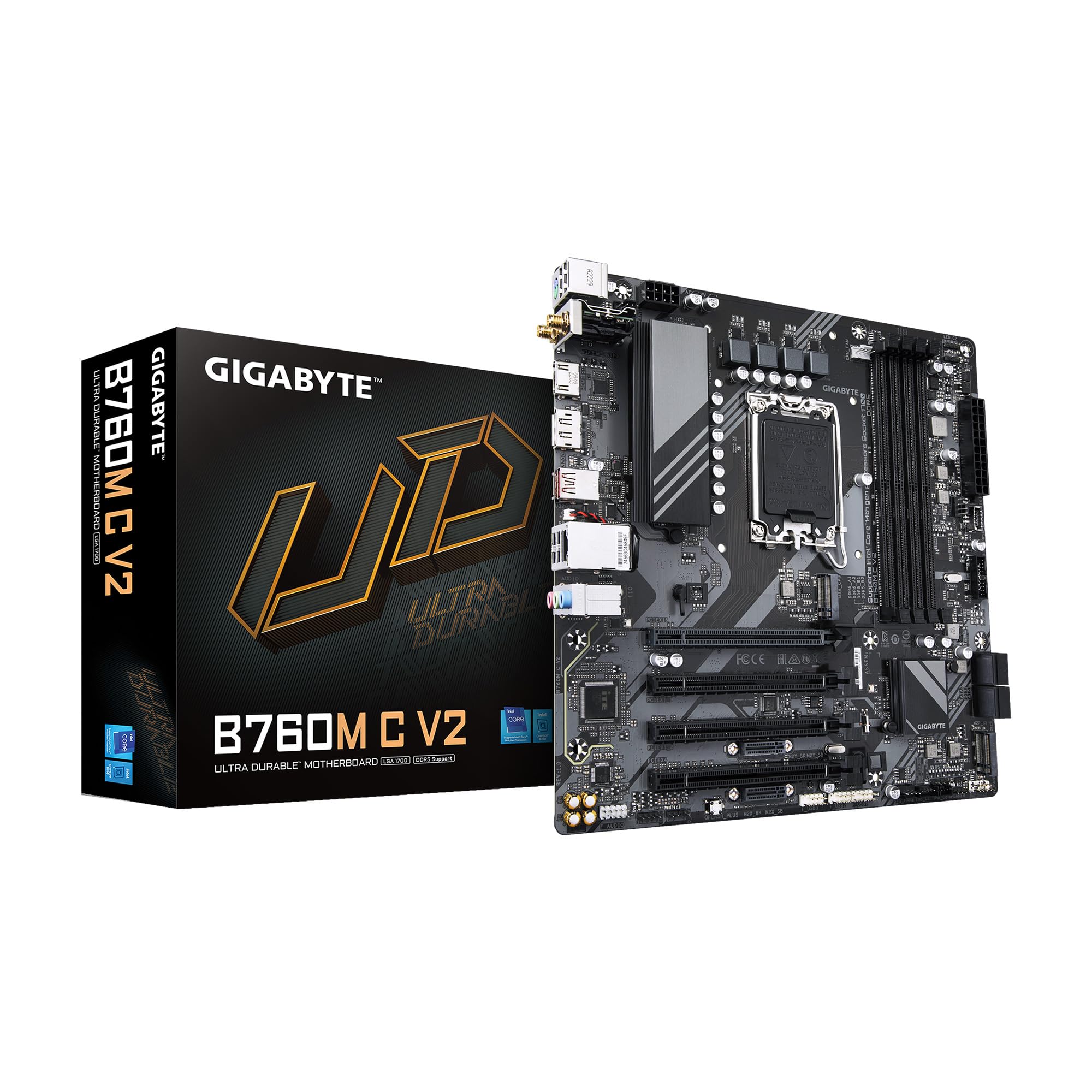 Gigabyte B760M C V2 scheda madre LGA1700 DDR5 Micro-ATX