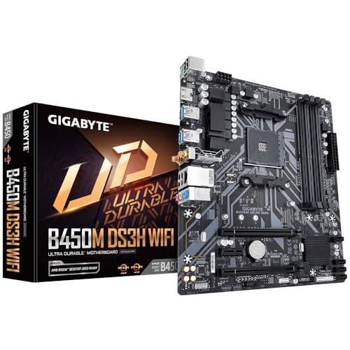 Gigabyte B450M DS3H WiFi scheda madre AM4 DDR4