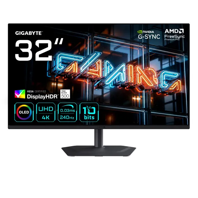 GIGABYTE MO32U24 monitor gaming 32" 4K 240Hz OLED