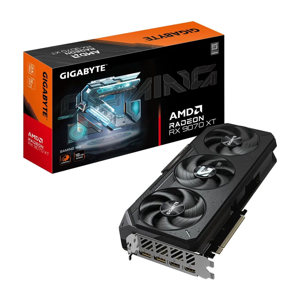 GIGABYTE GAMING RX 9070 XT GAMING 16G scheda video 16GB GDDR6