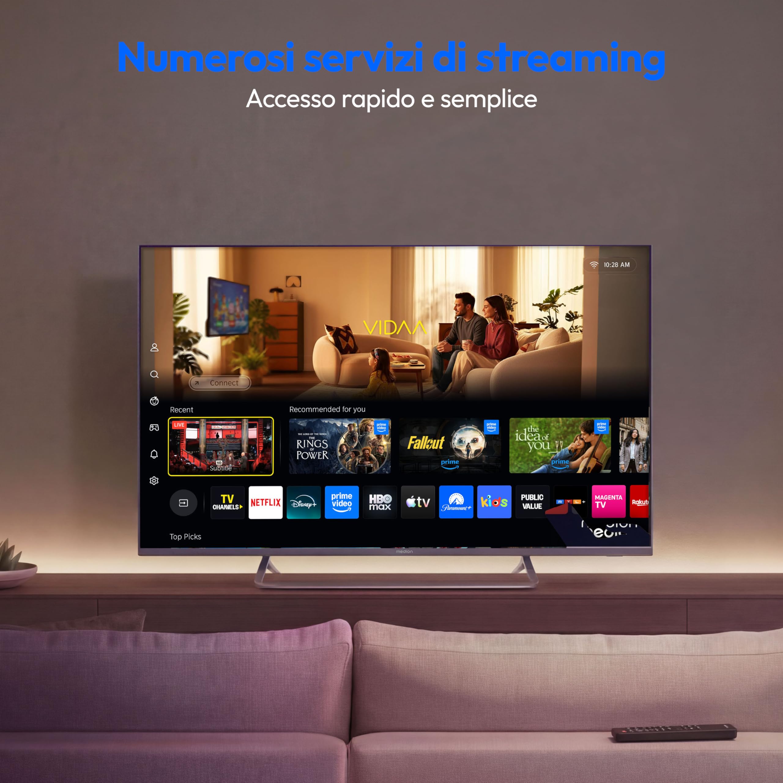 MEDION MD865302 smart TV 65 pollici Ultra HD Dolby Vision