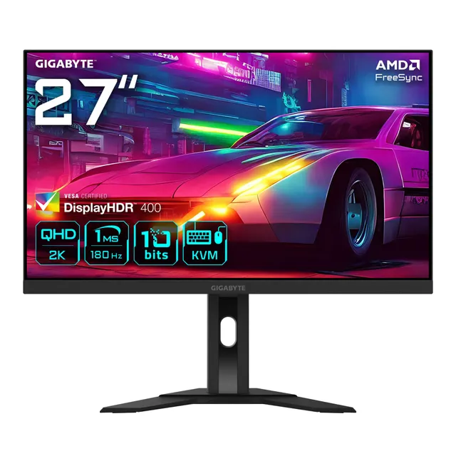 Gigabyte M27QA monitor gaming 27" QHD 180Hz 1ms HDR FreeSync