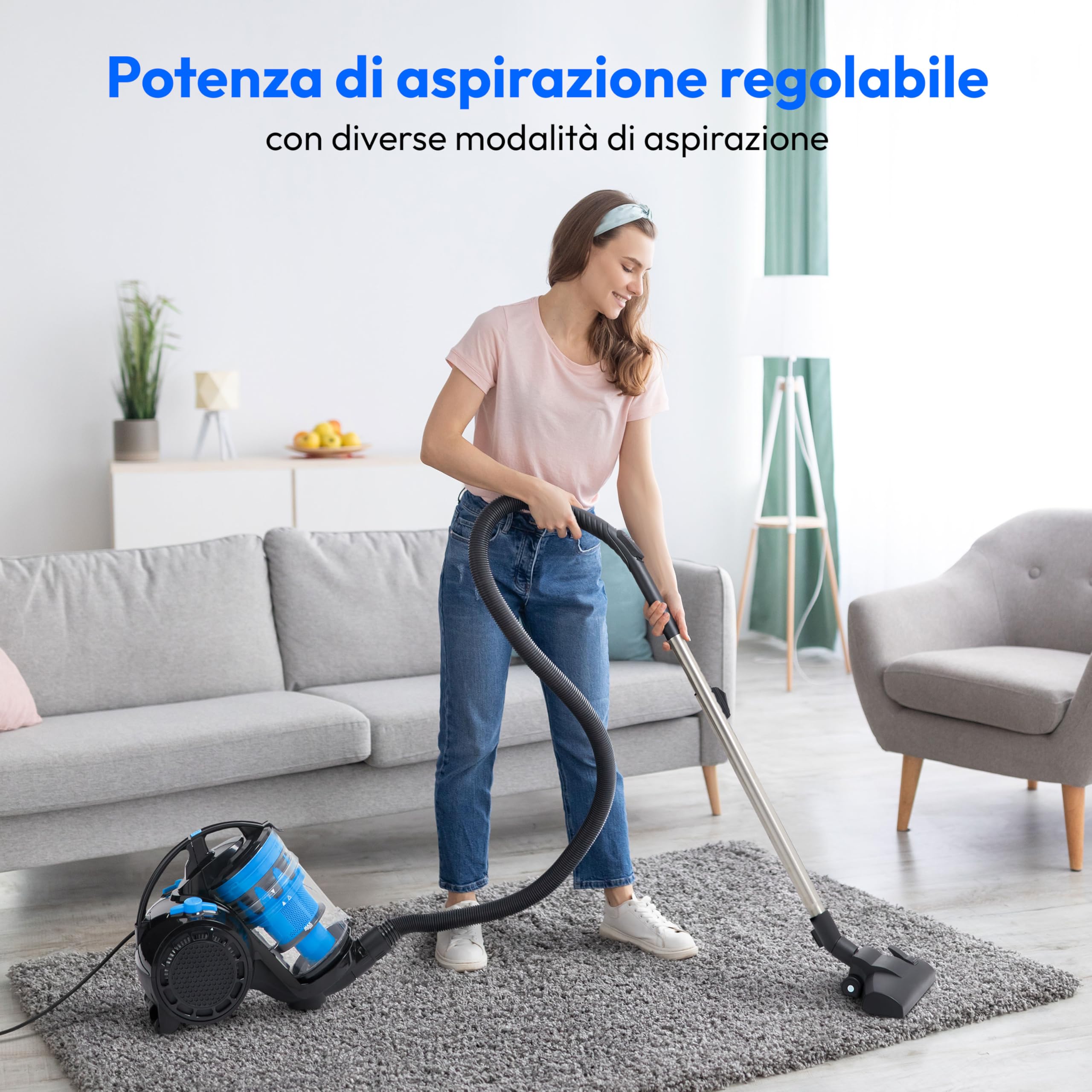 MEDION P2000 MD 11905 aspirapolvere ciclonico senza sacco blu